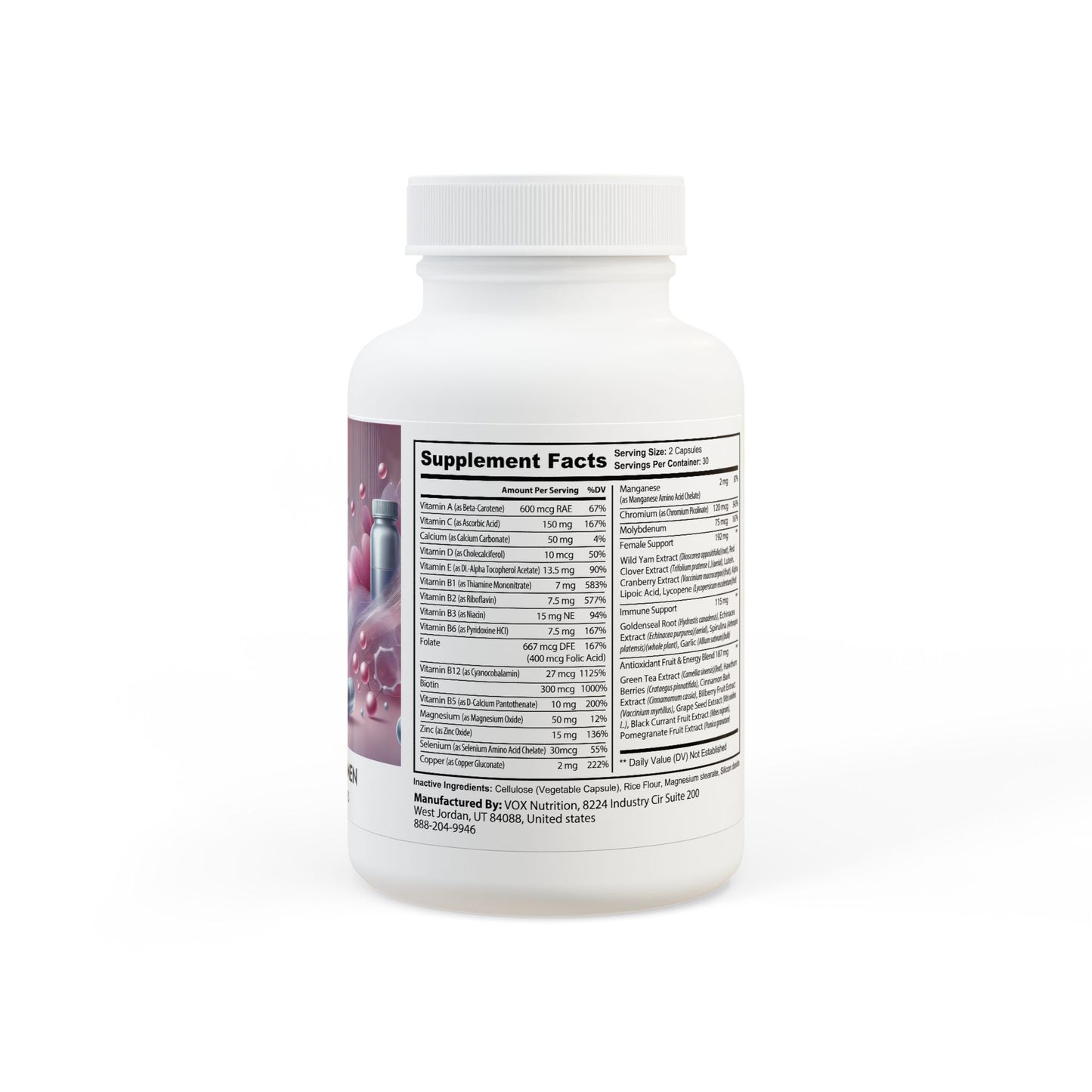 Multivitamin for Women Supplement (60 Capsules) By Dr. Asad Ali Syed