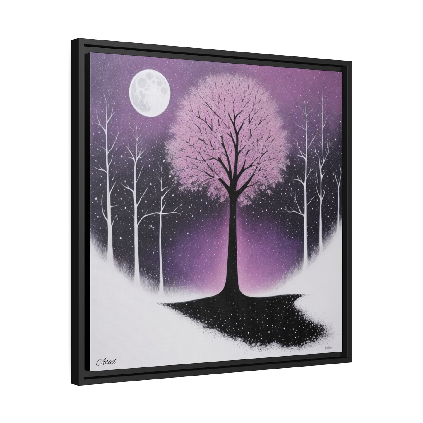 Matte Canvas, Black Frame