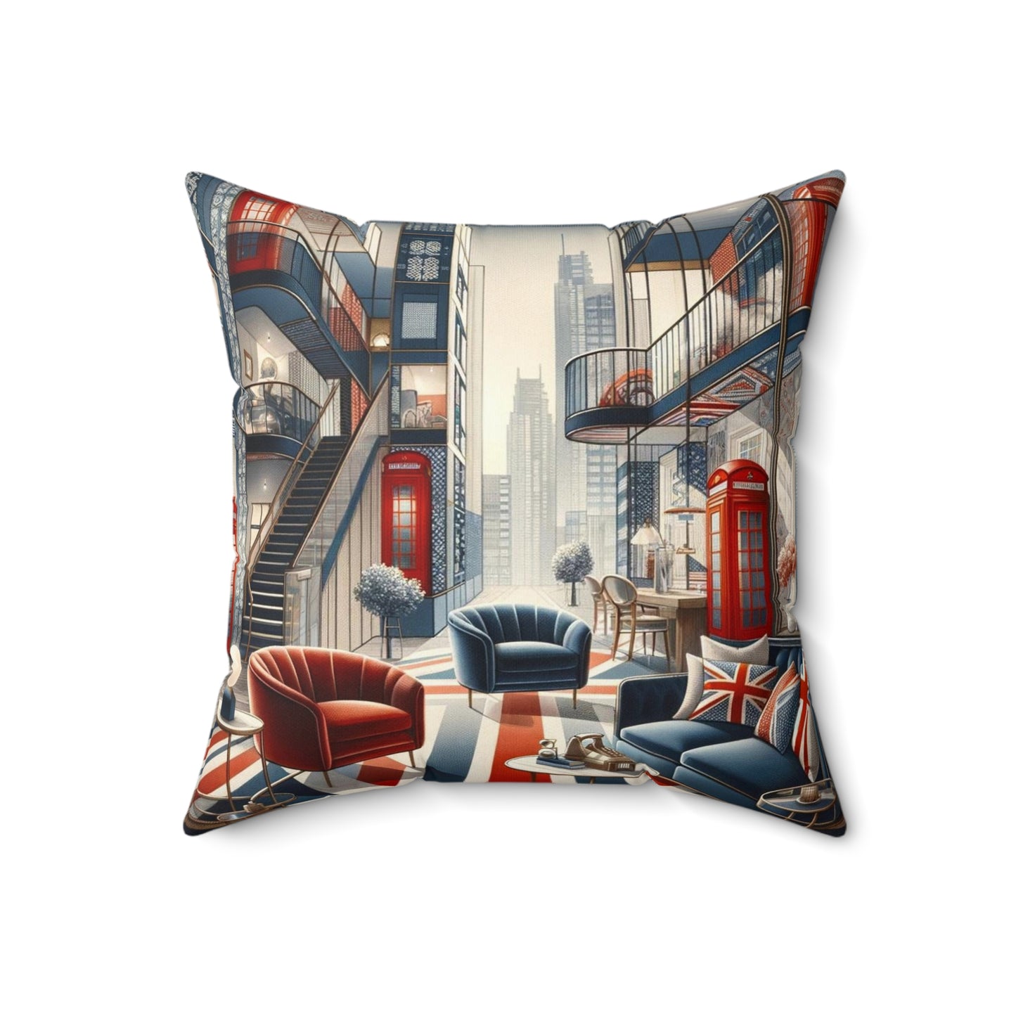 Spun Polyester Square Pillow