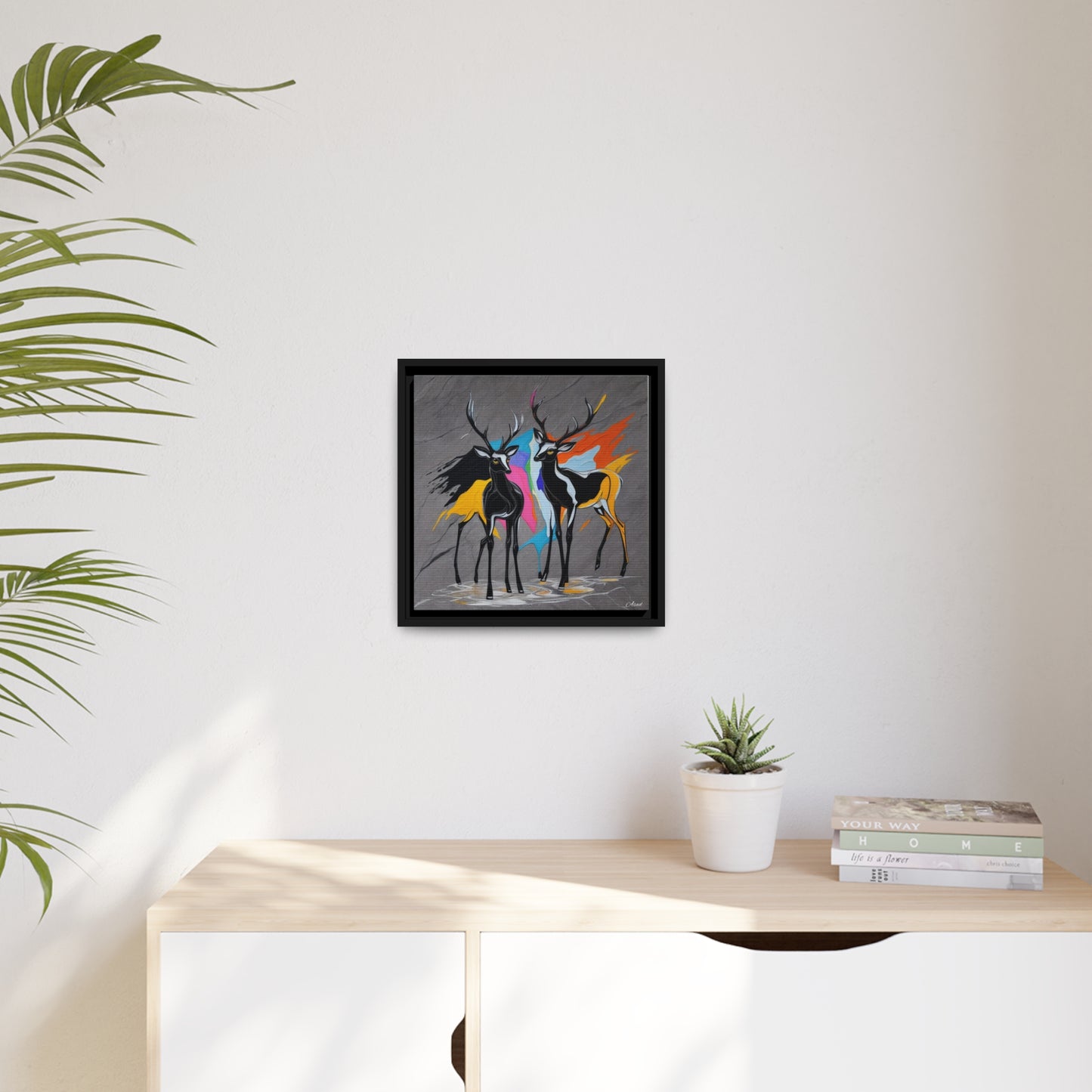 Matte Canvas, Black Frame