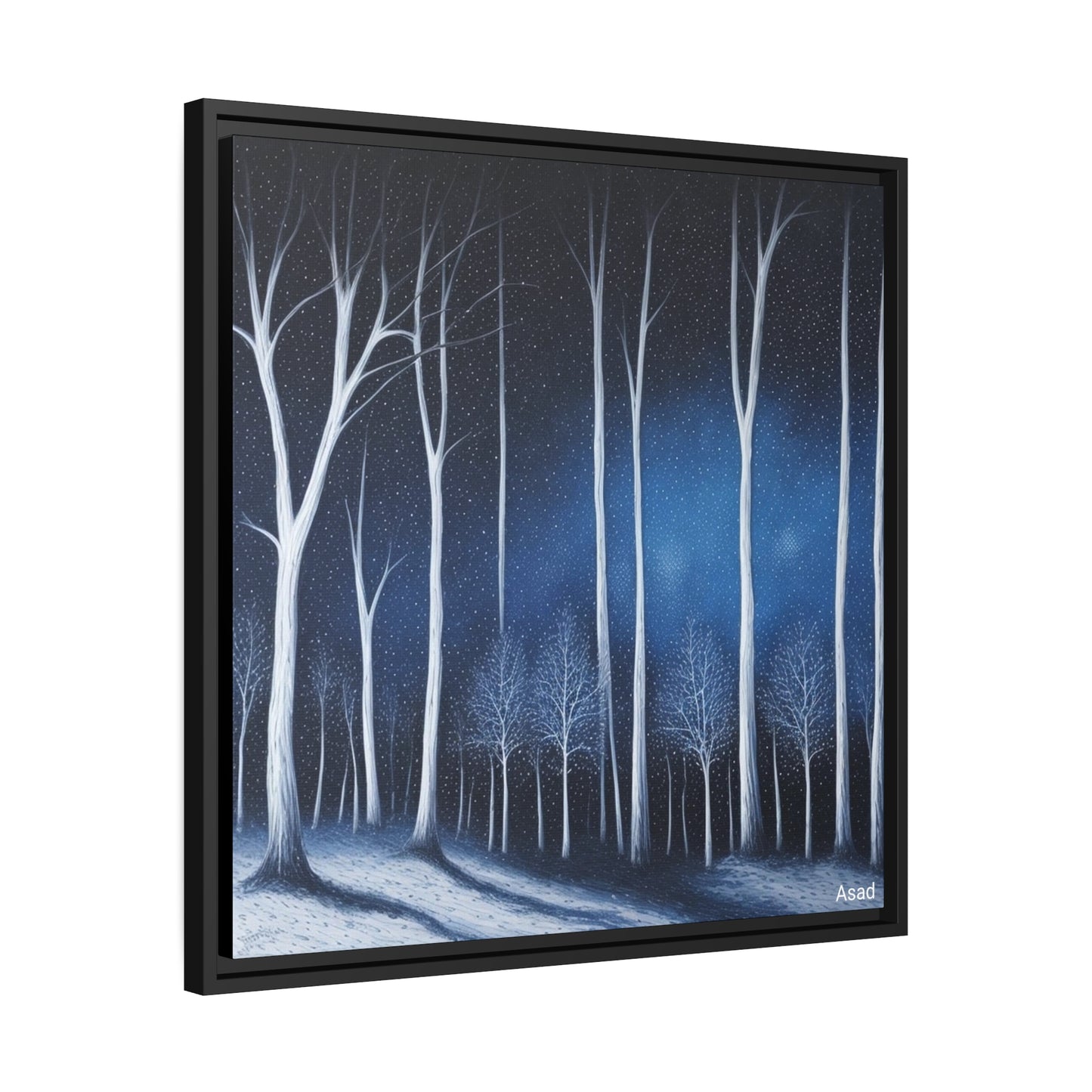 Matte Canvas, Black Frame