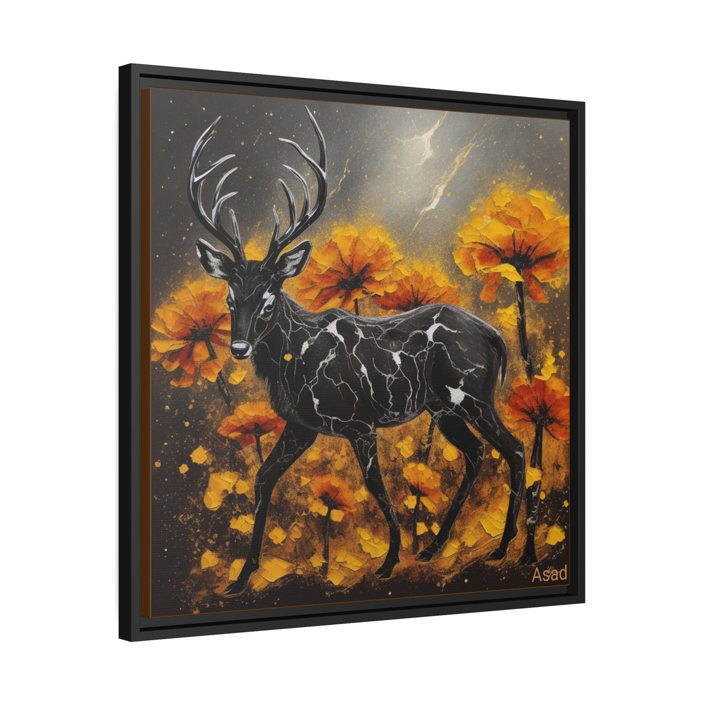 Matte Canvas, Black Frame