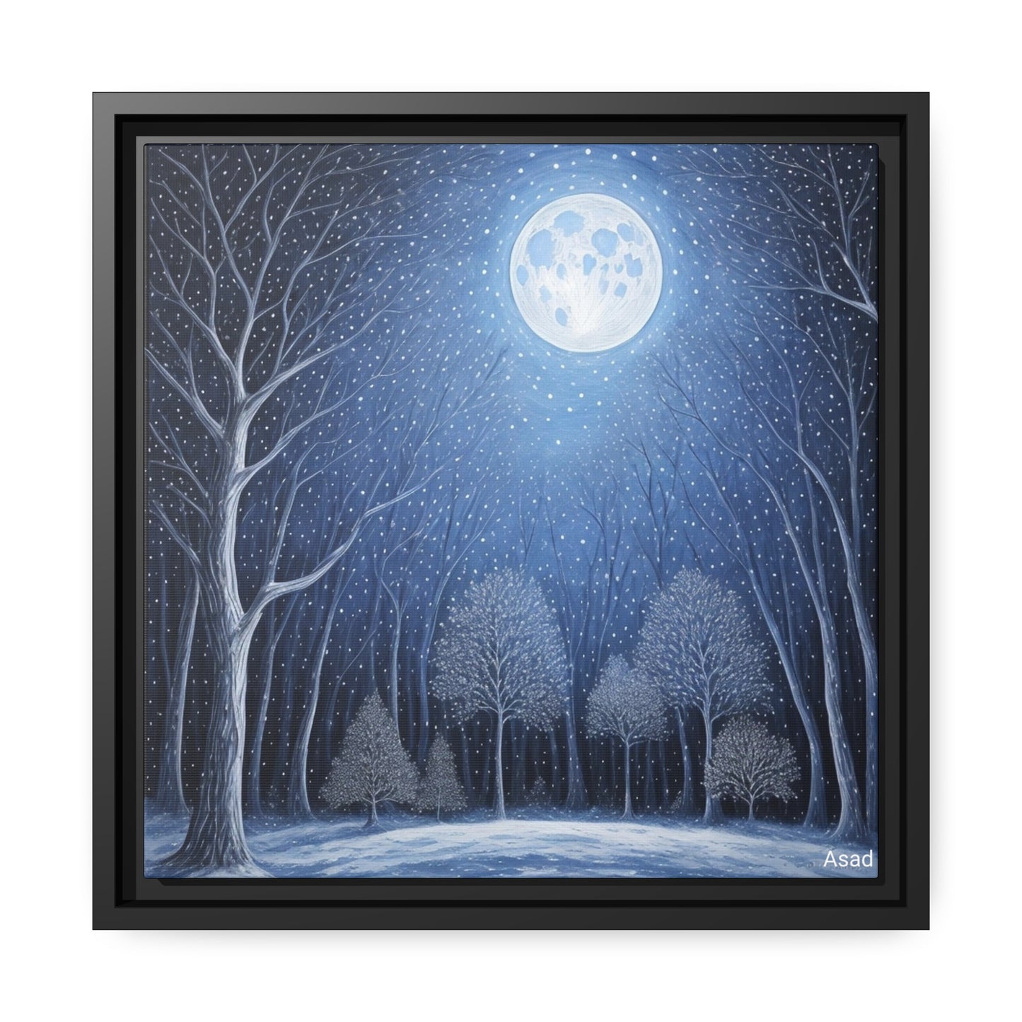 Matte Canvas, Black Frame