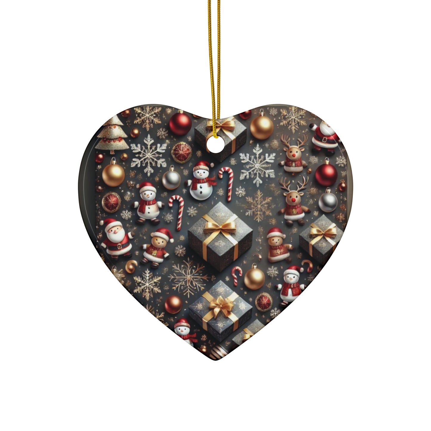Ceramic Ornament, 4 Shapes