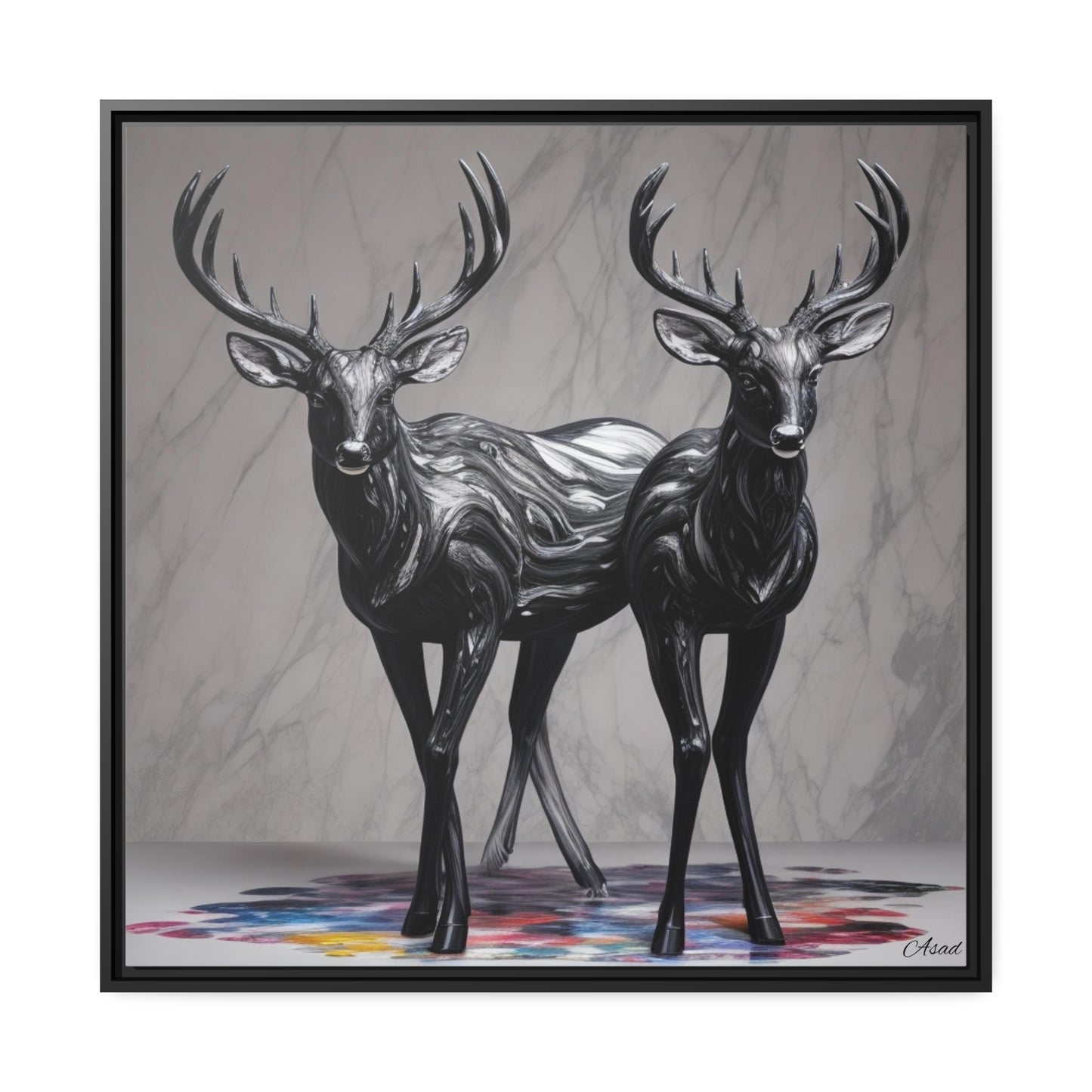 Matte Canvas, Black Frame