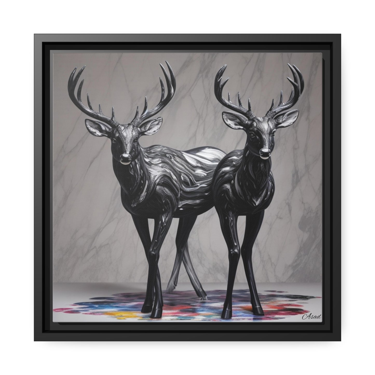 Matte Canvas, Black Frame