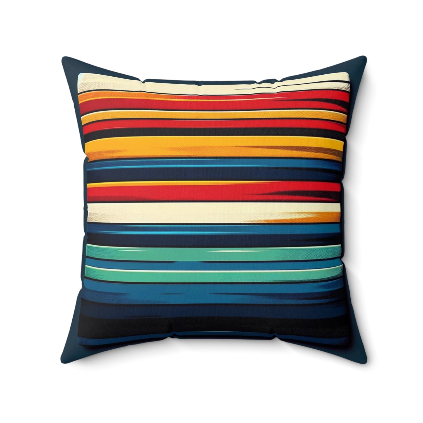 A Spun Polyester Square Pillow