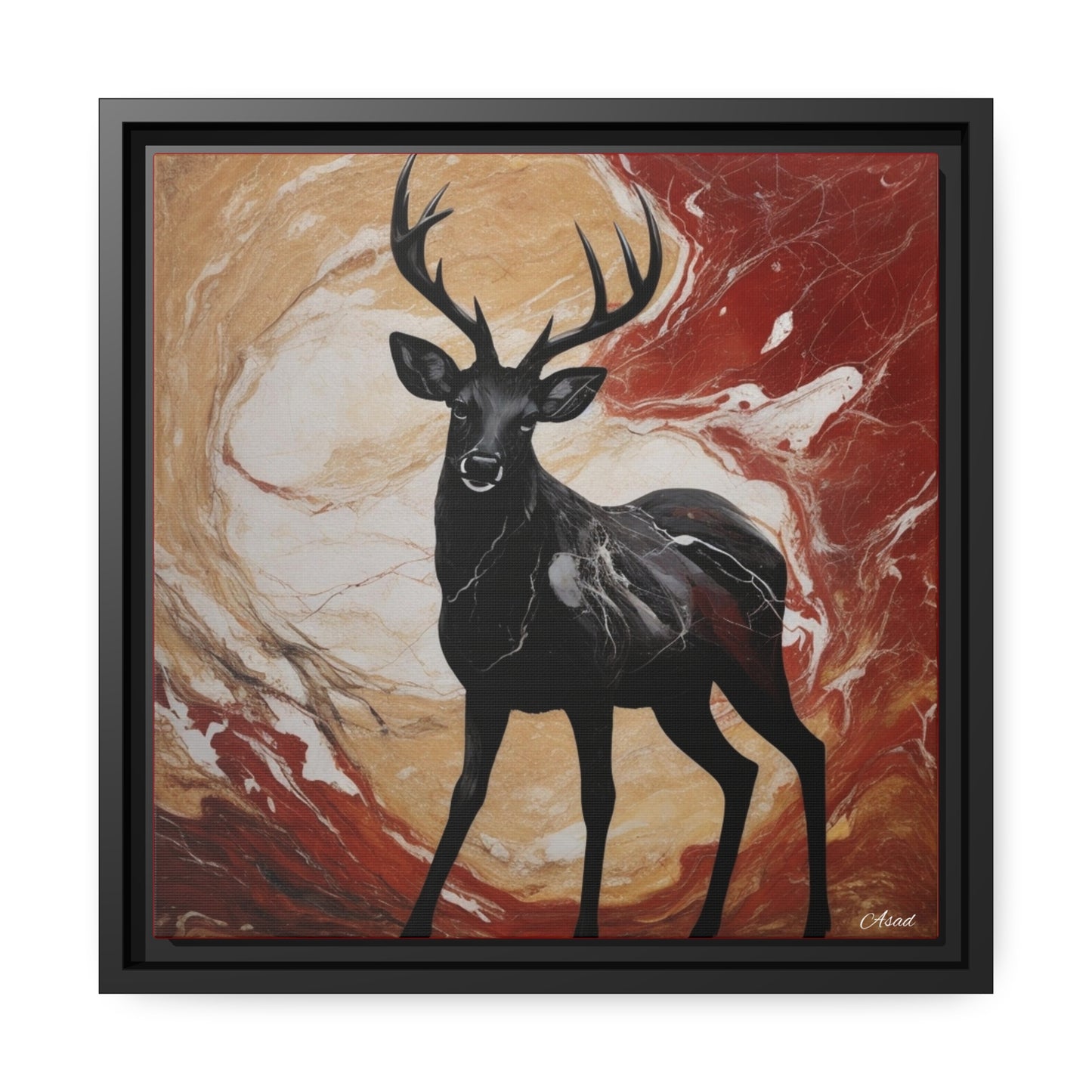 Matte Canvas, Black Frame