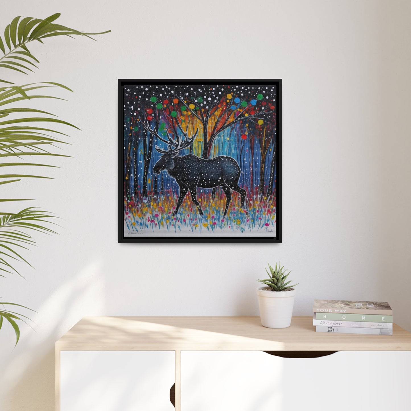 Matte Canvas, Black Frame