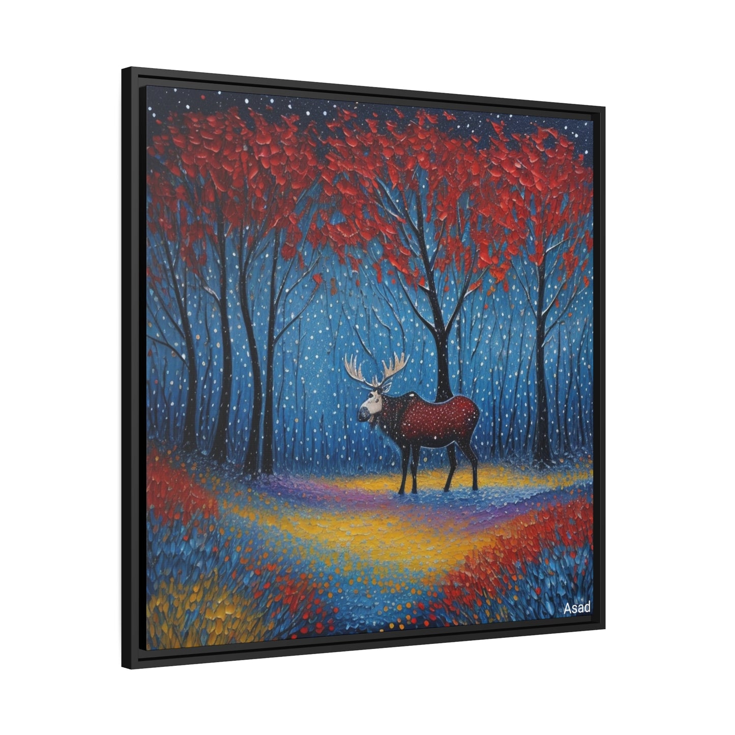 Matte Canvas, Black Frame