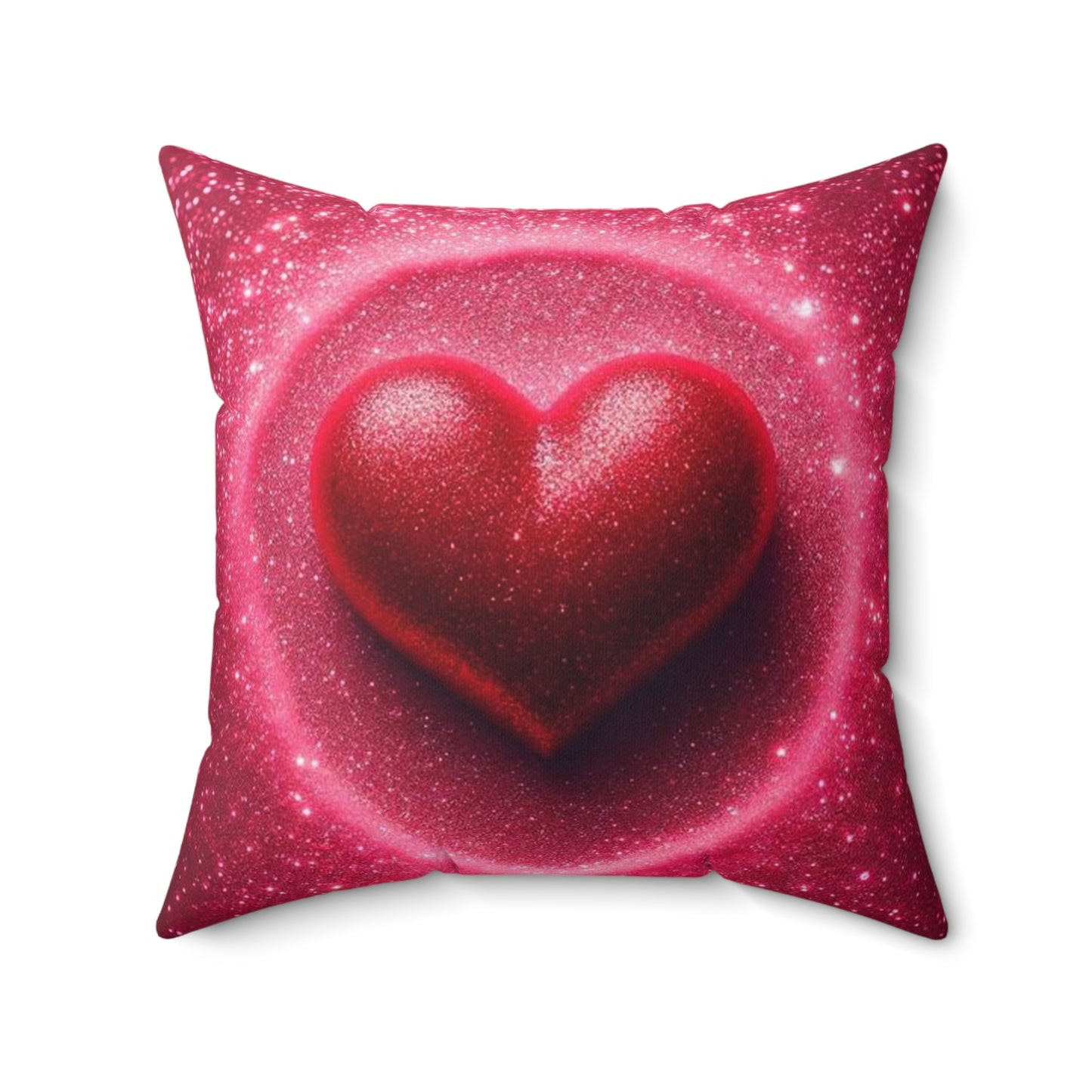 A Spun Polyester Square Pillow
