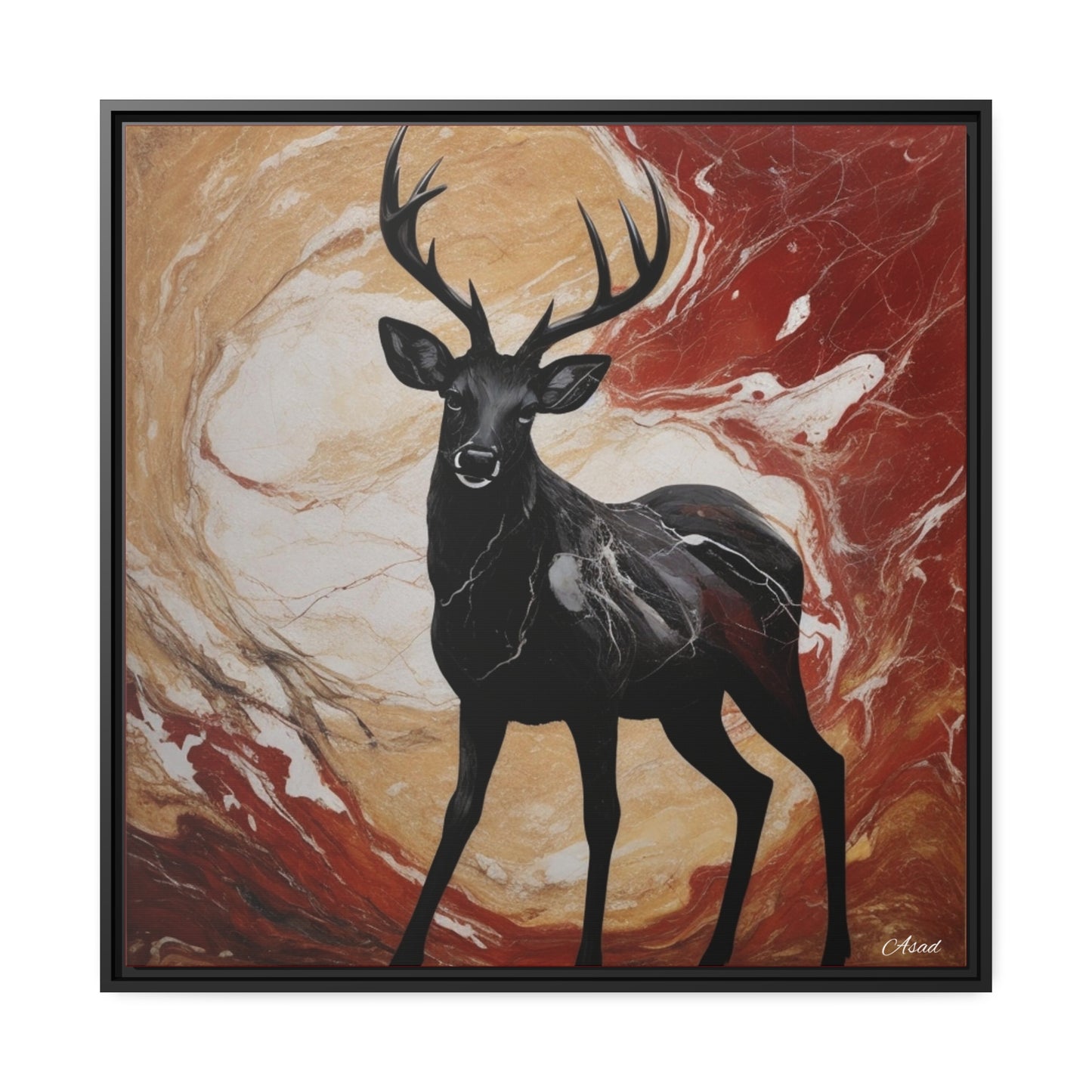 Matte Canvas, Black Frame