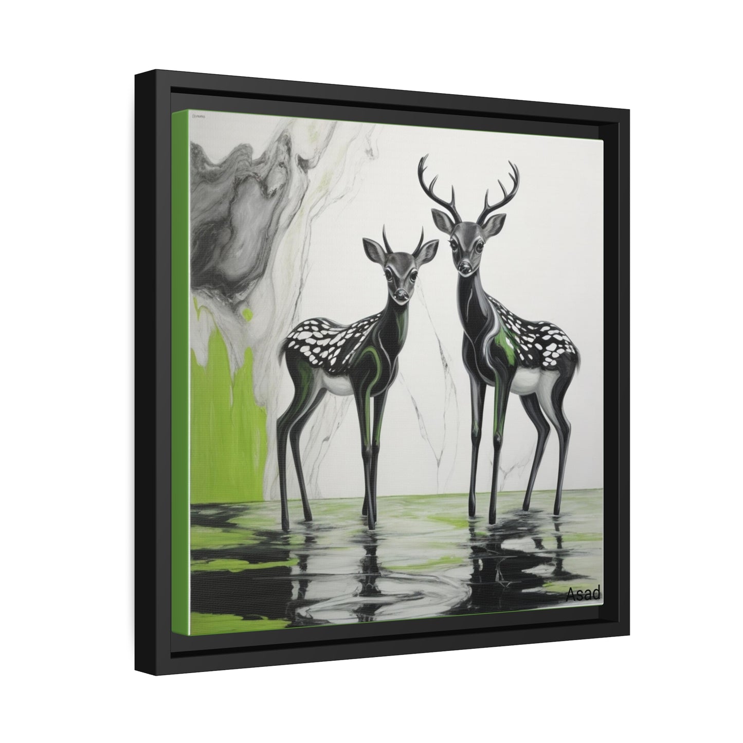 Matte Canvas, Black Frame