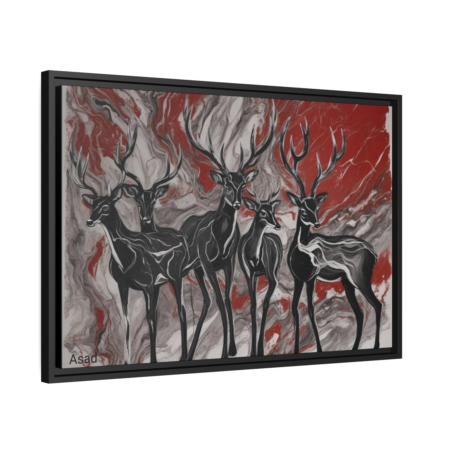 Matte Canvas, Black Frame
