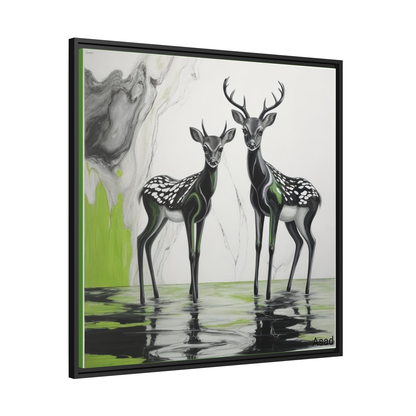 Matte Canvas, Black Frame