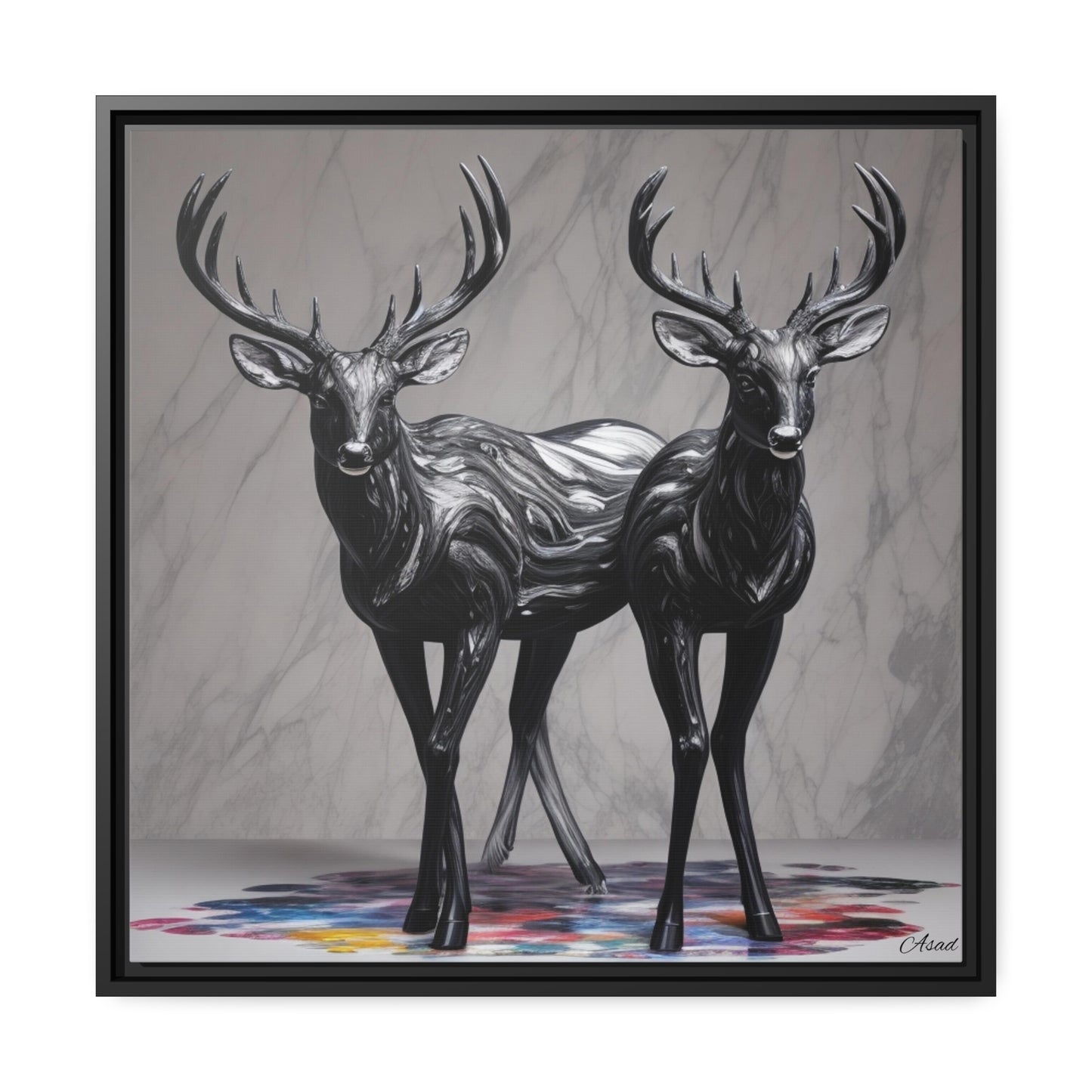 Matte Canvas, Black Frame