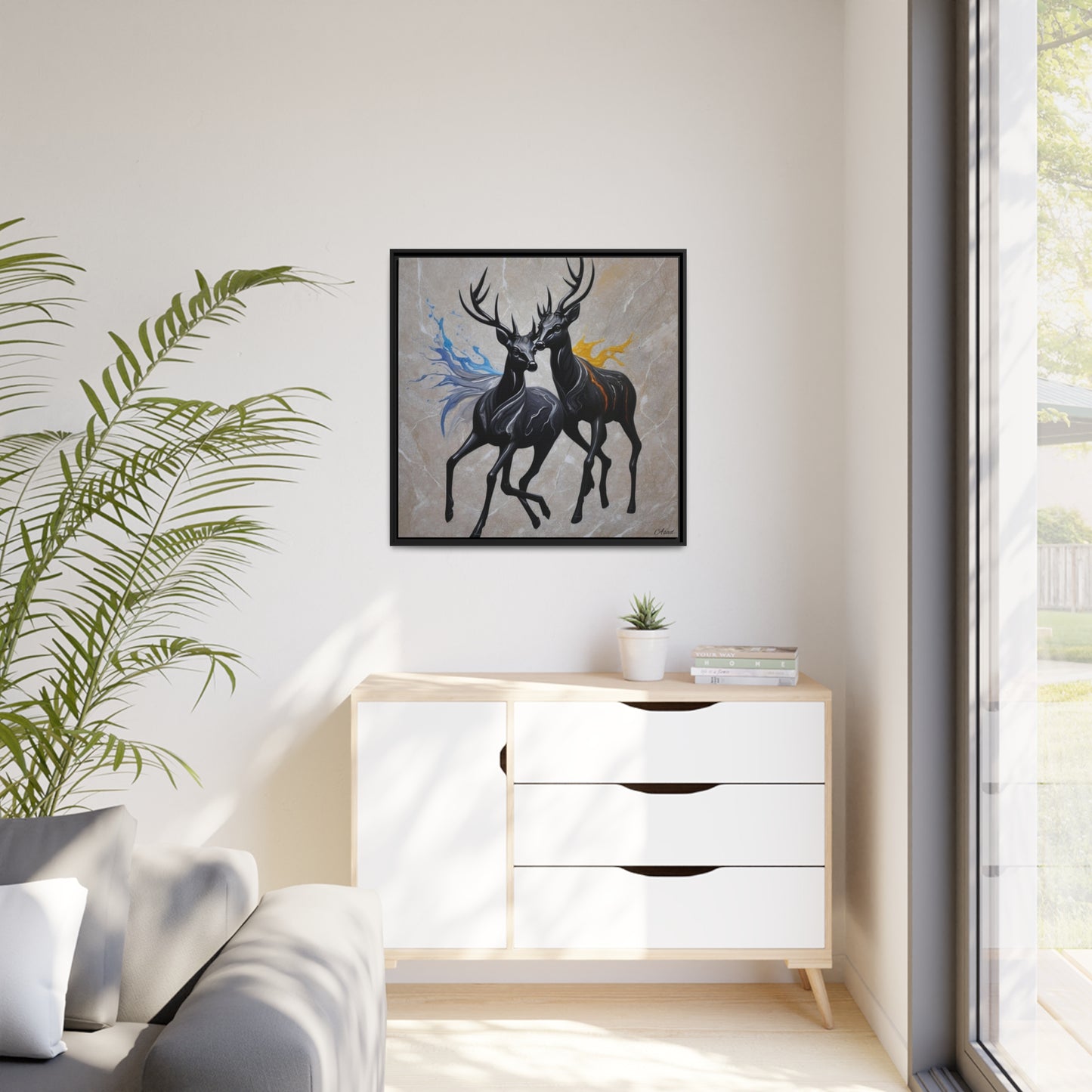Matte Canvas, Black Frame