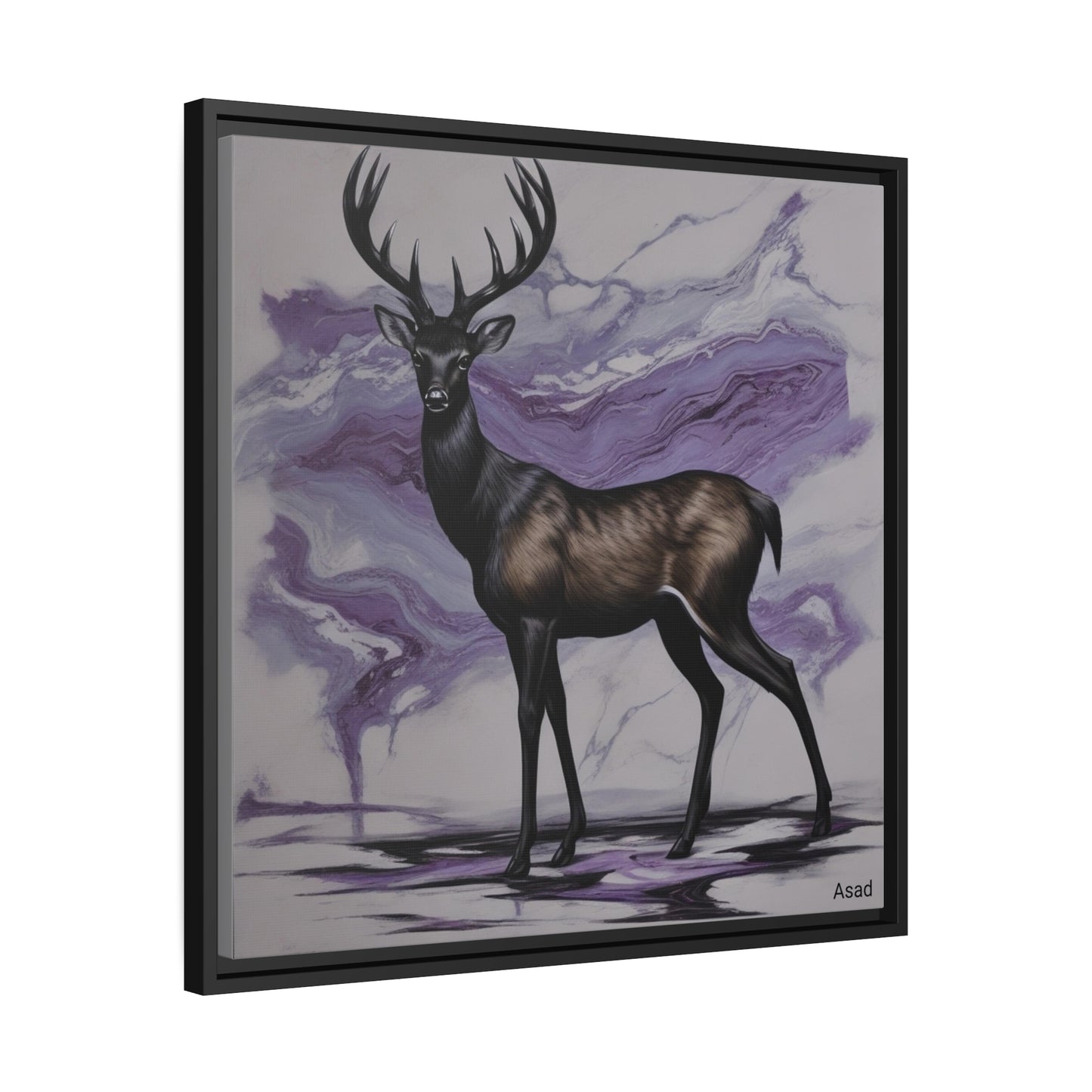 Matte Canvas, Black Frame