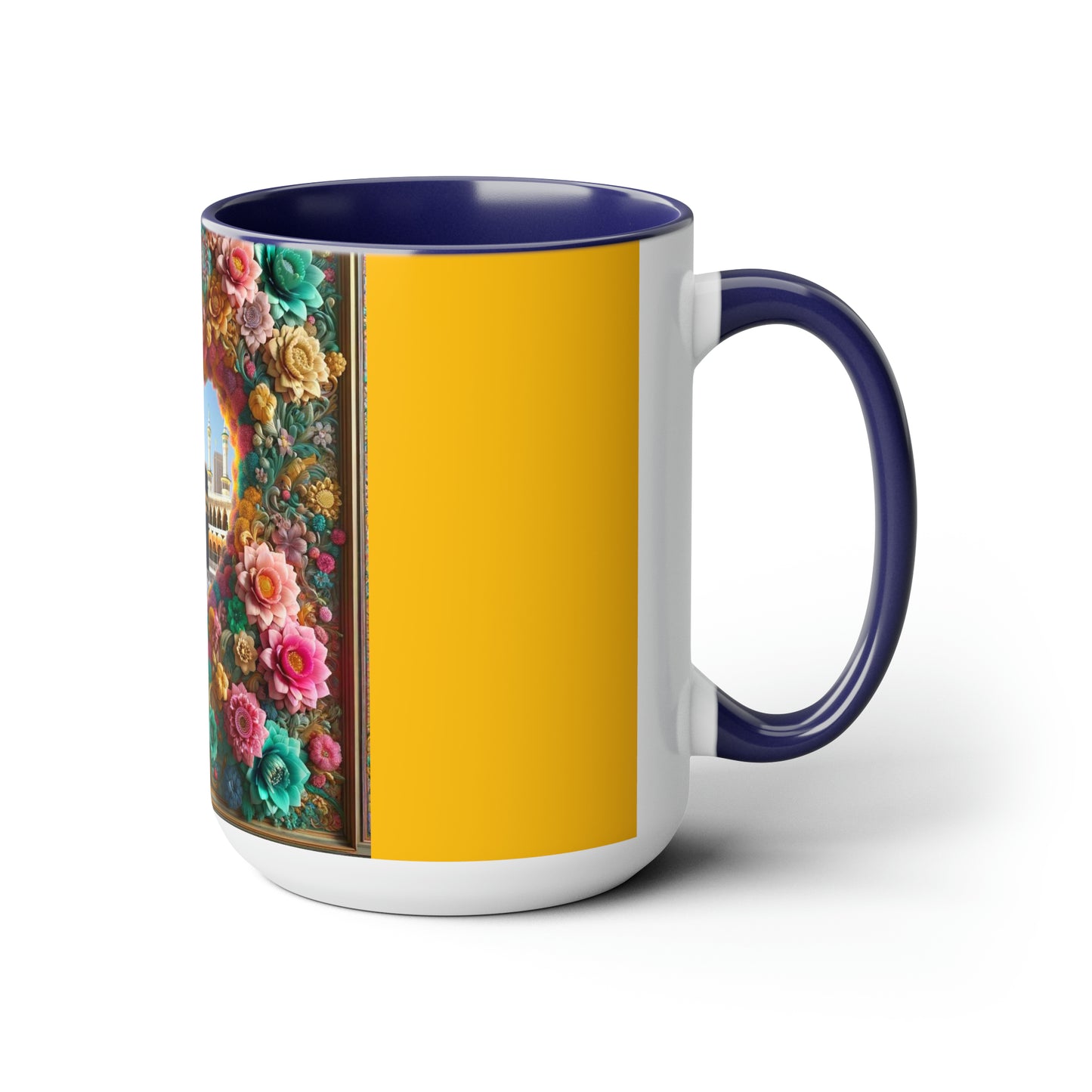 Two-Tone Coffee Mugs, 15oz