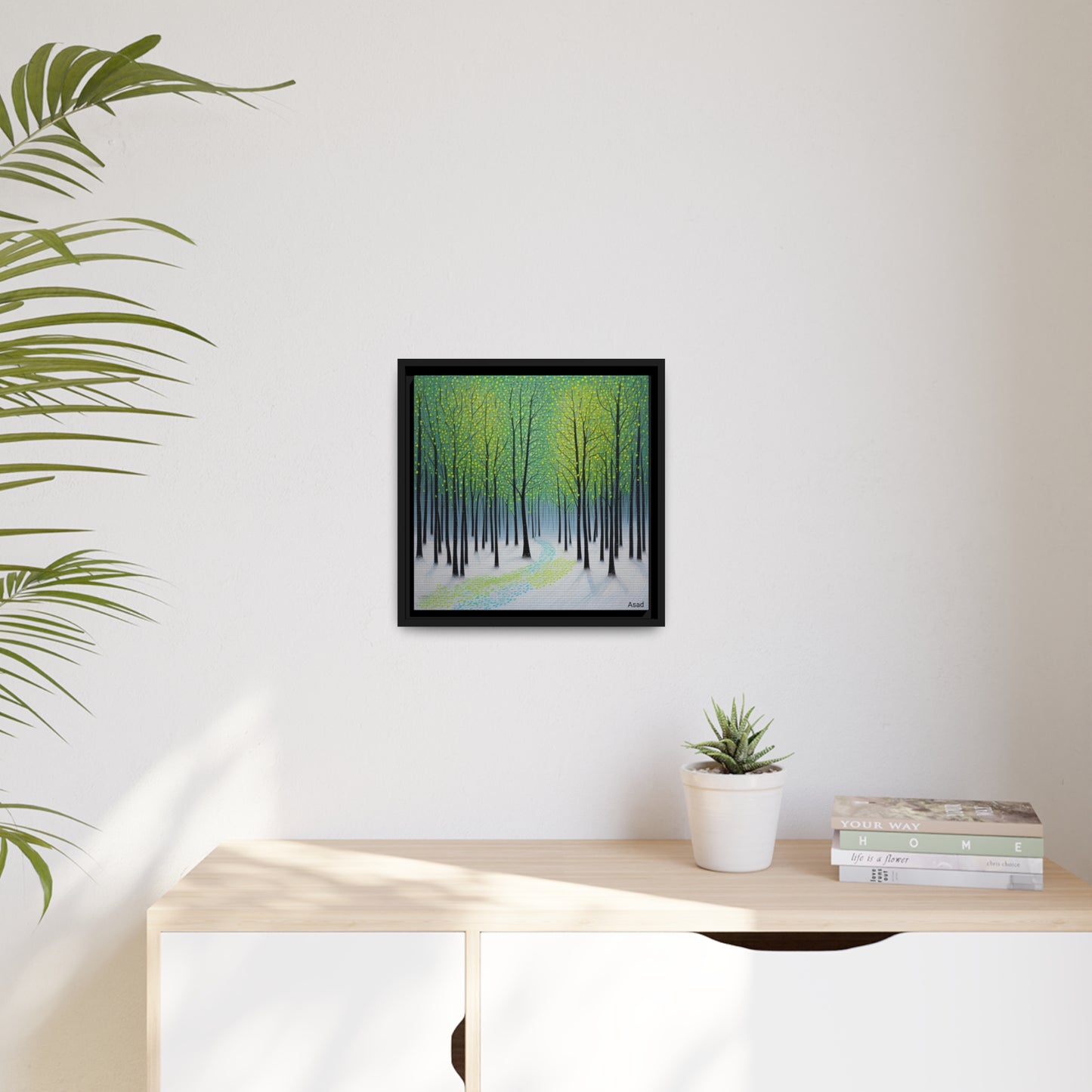 Matte Canvas, Black Frame