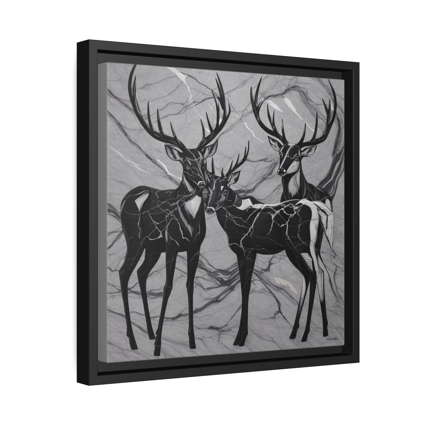Matte Canvas, Black Frame