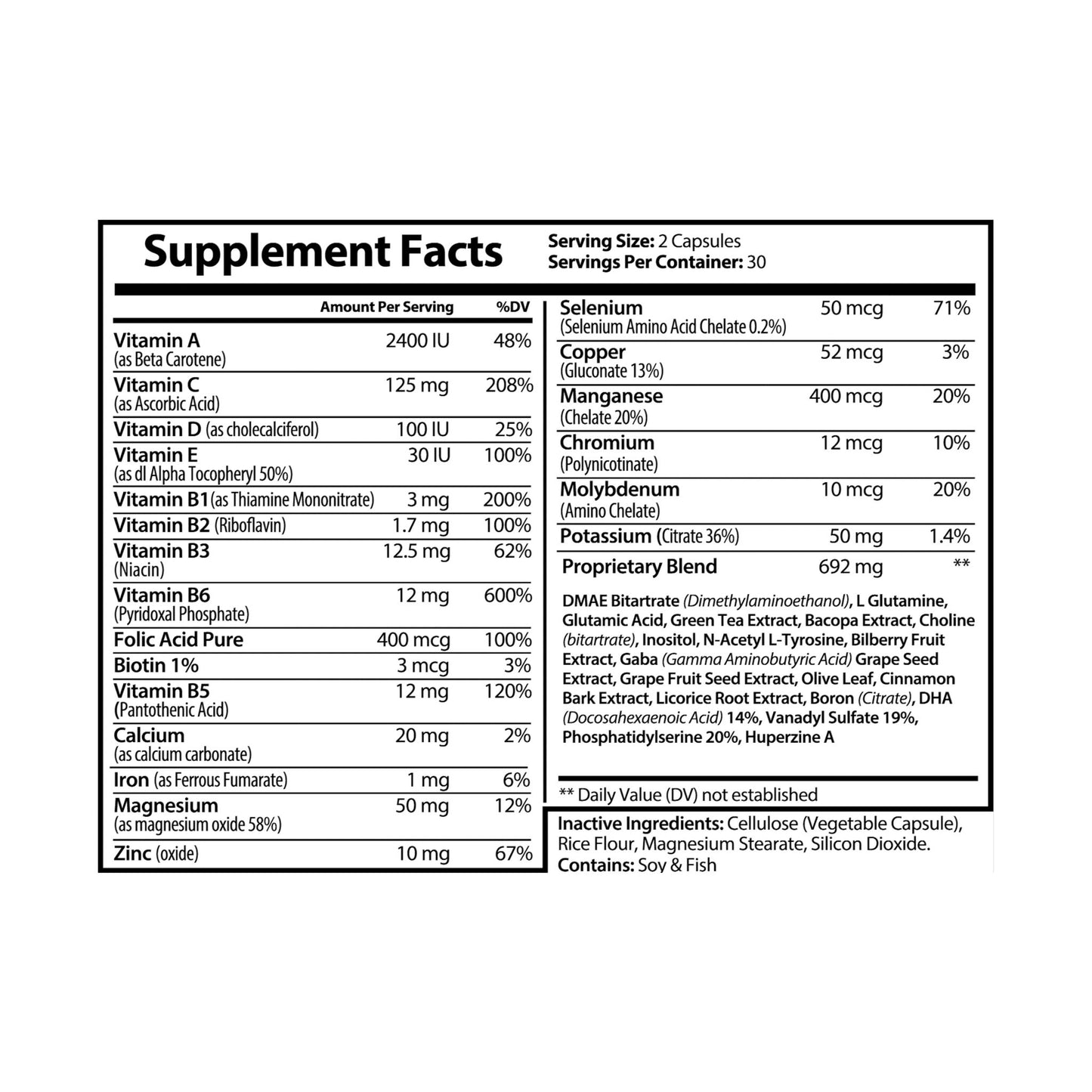 Brain Support Complex Supplement (60 Capsules) By Dr. Asad Ali Syed