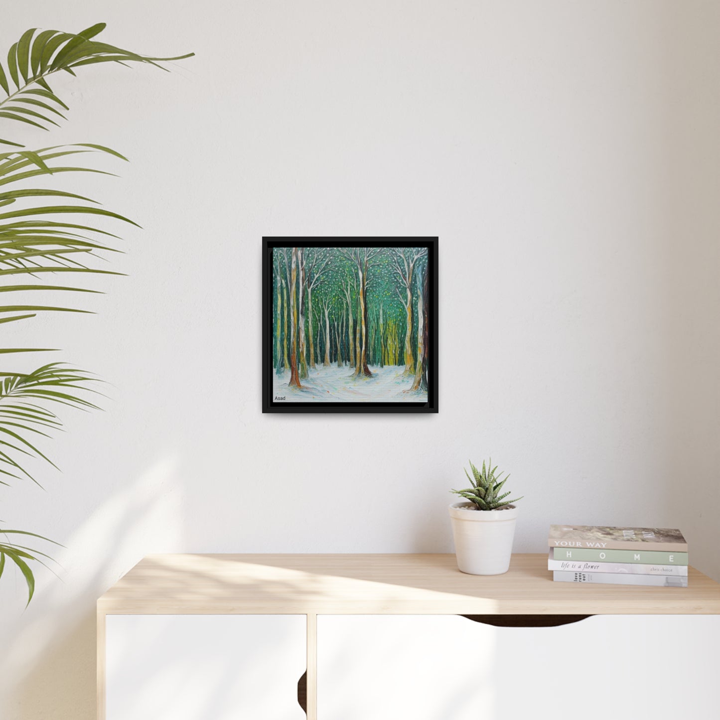 Matte Canvas, Black Frame