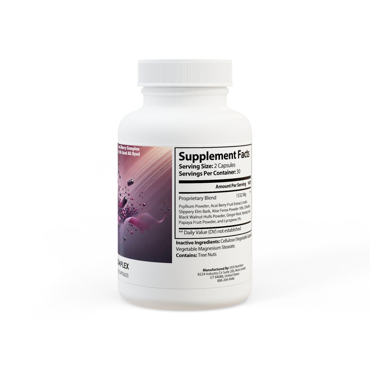 Acai Berry Complex Supplement (60 Capsules) By Dr. Asad Ali Syed