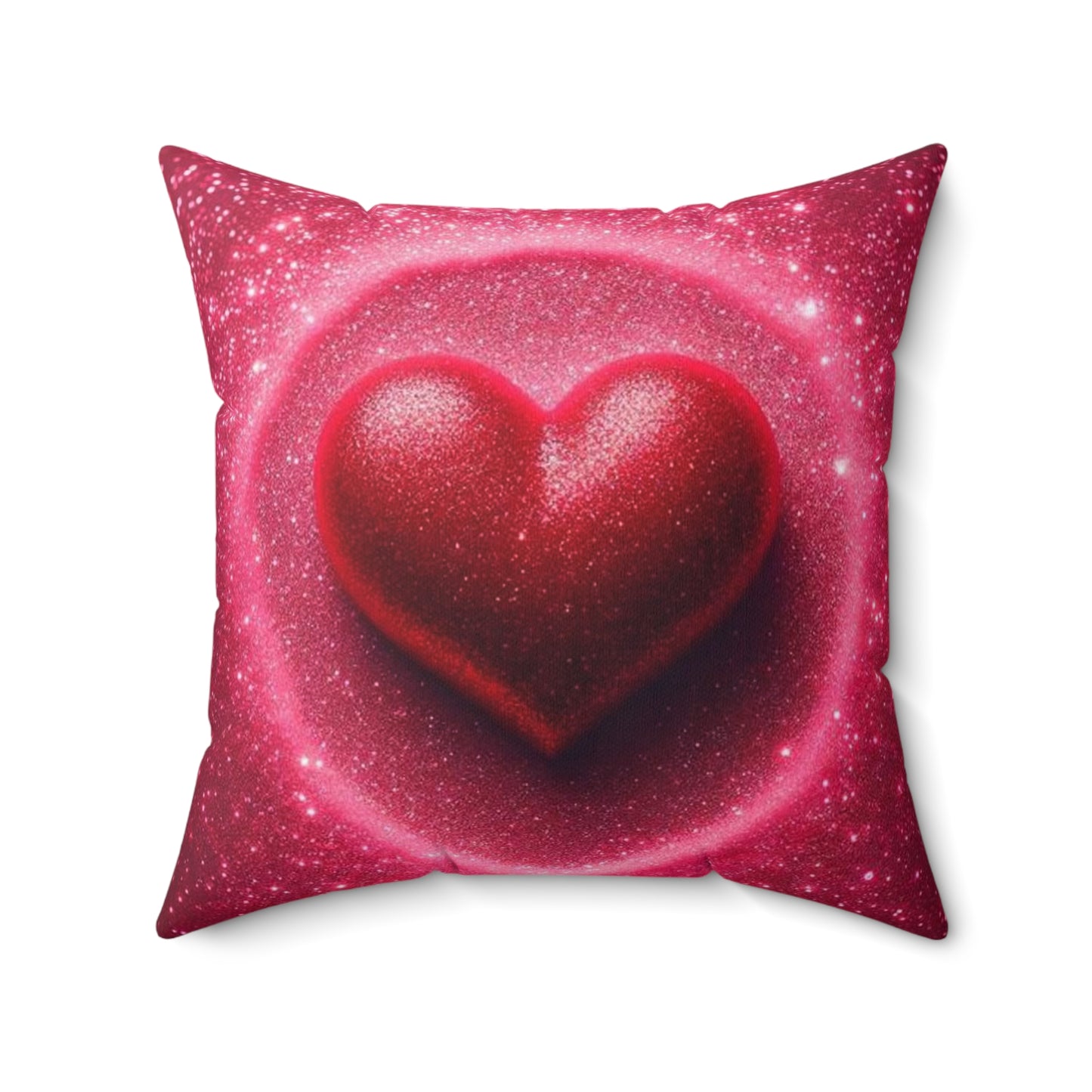 A Spun Polyester Square Pillow