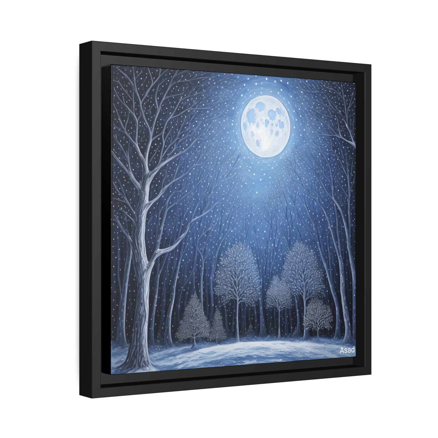 Matte Canvas, Black Frame