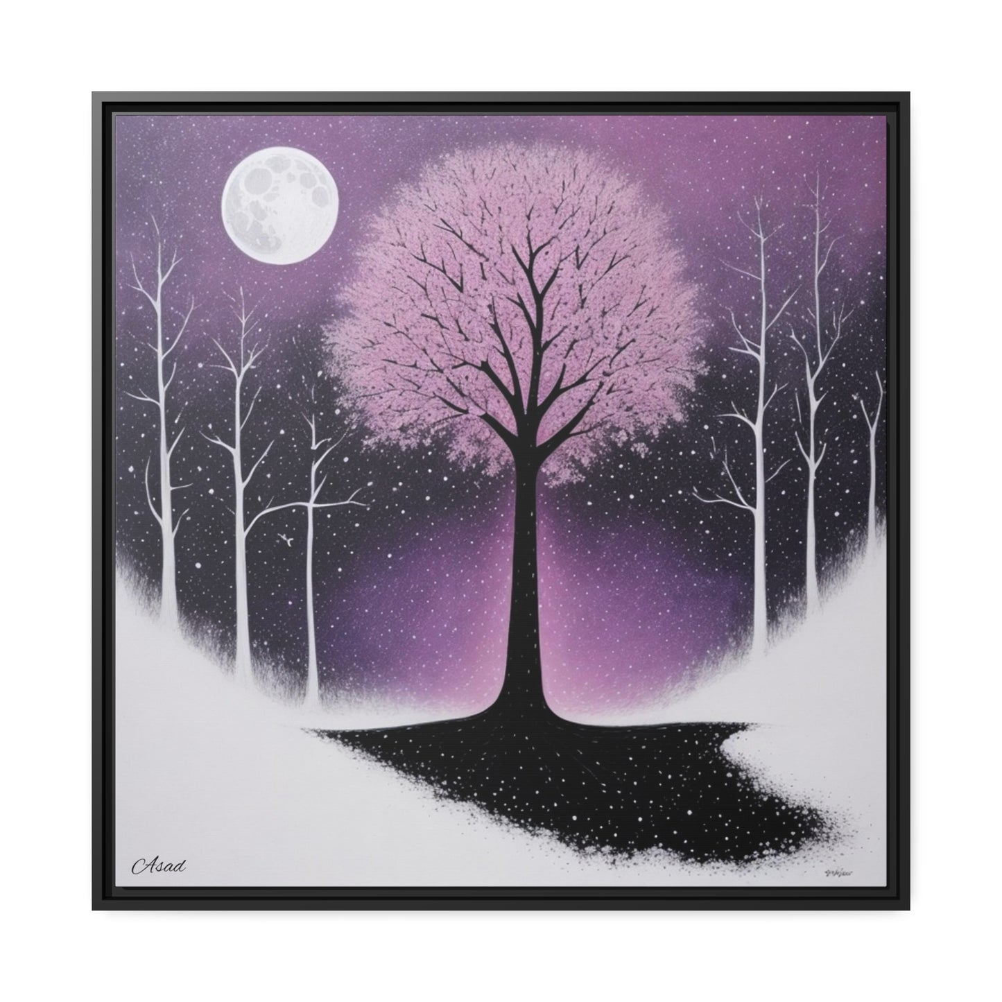Matte Canvas, Black Frame