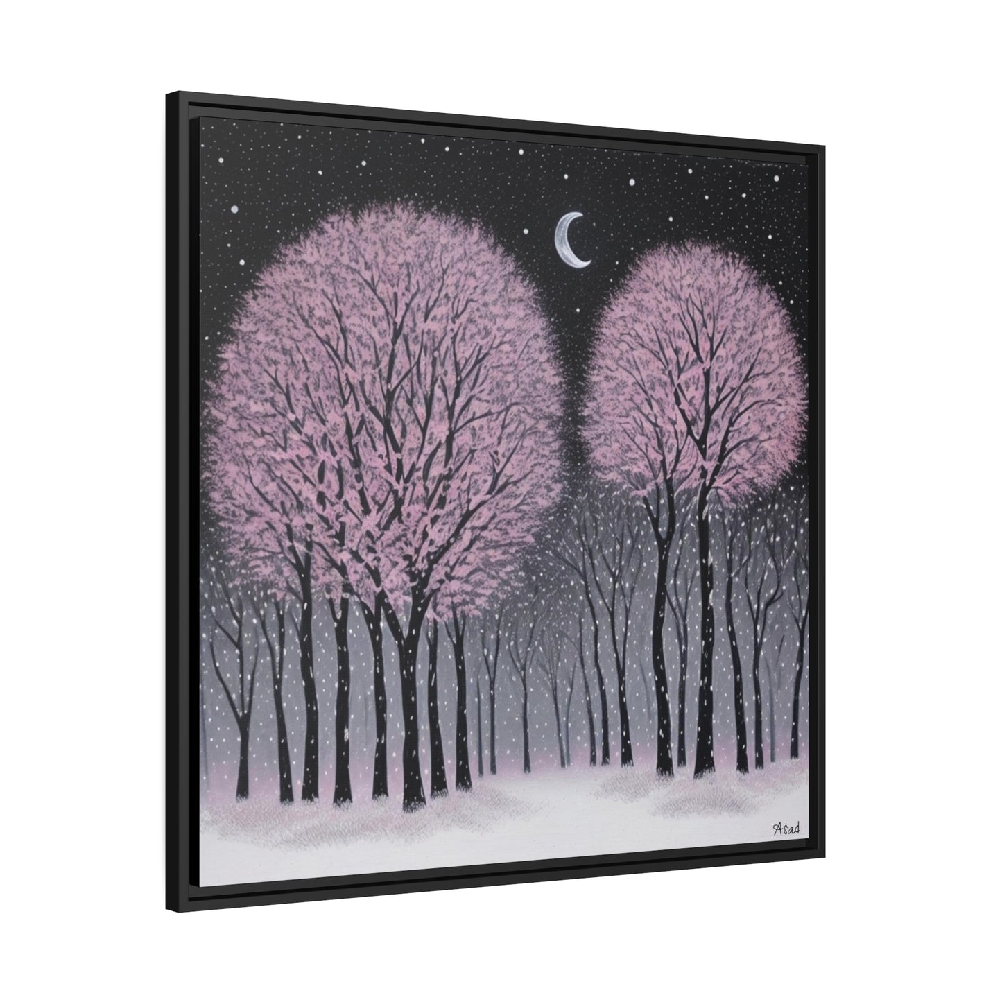 Matte Canvas, Black Frame