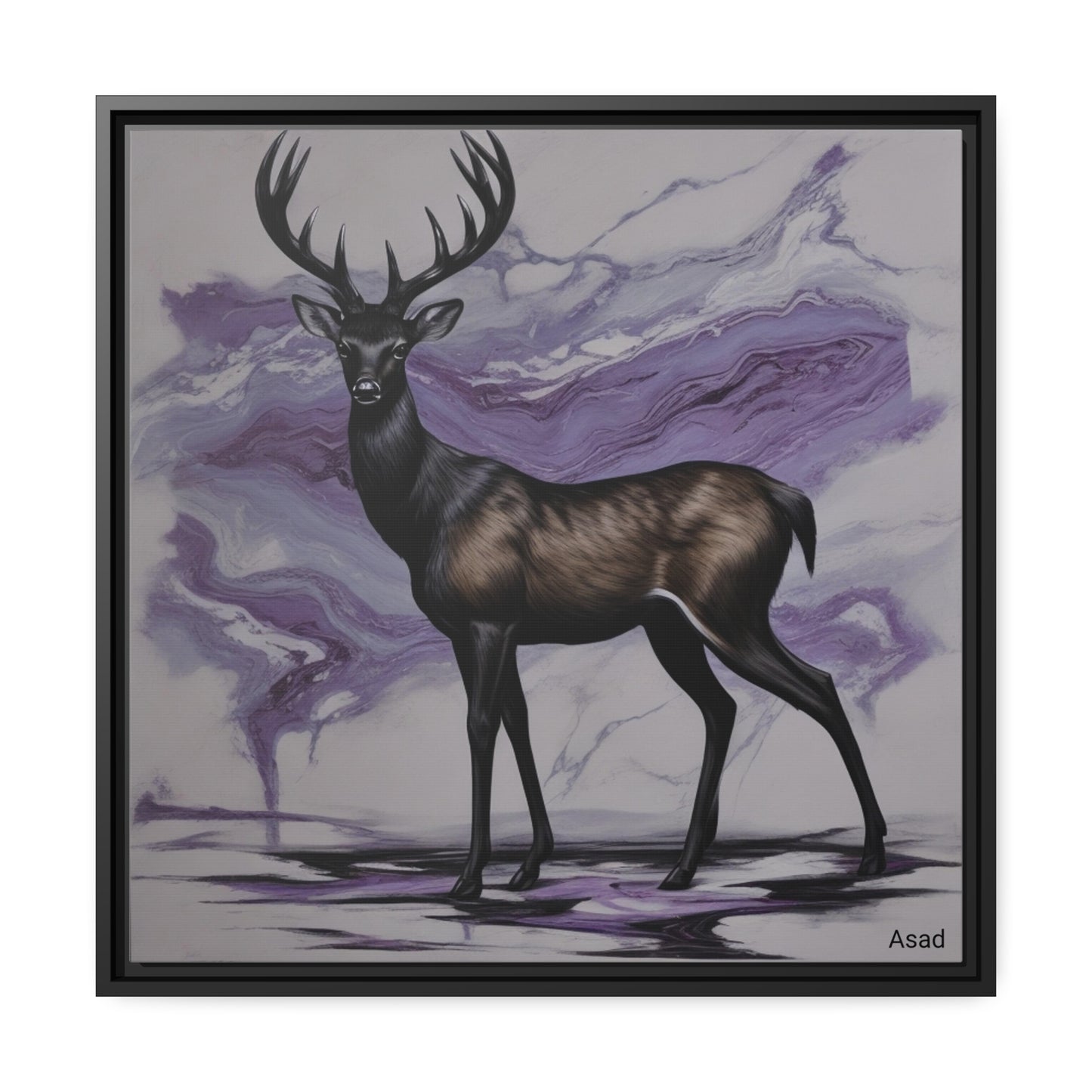 Matte Canvas, Black Frame