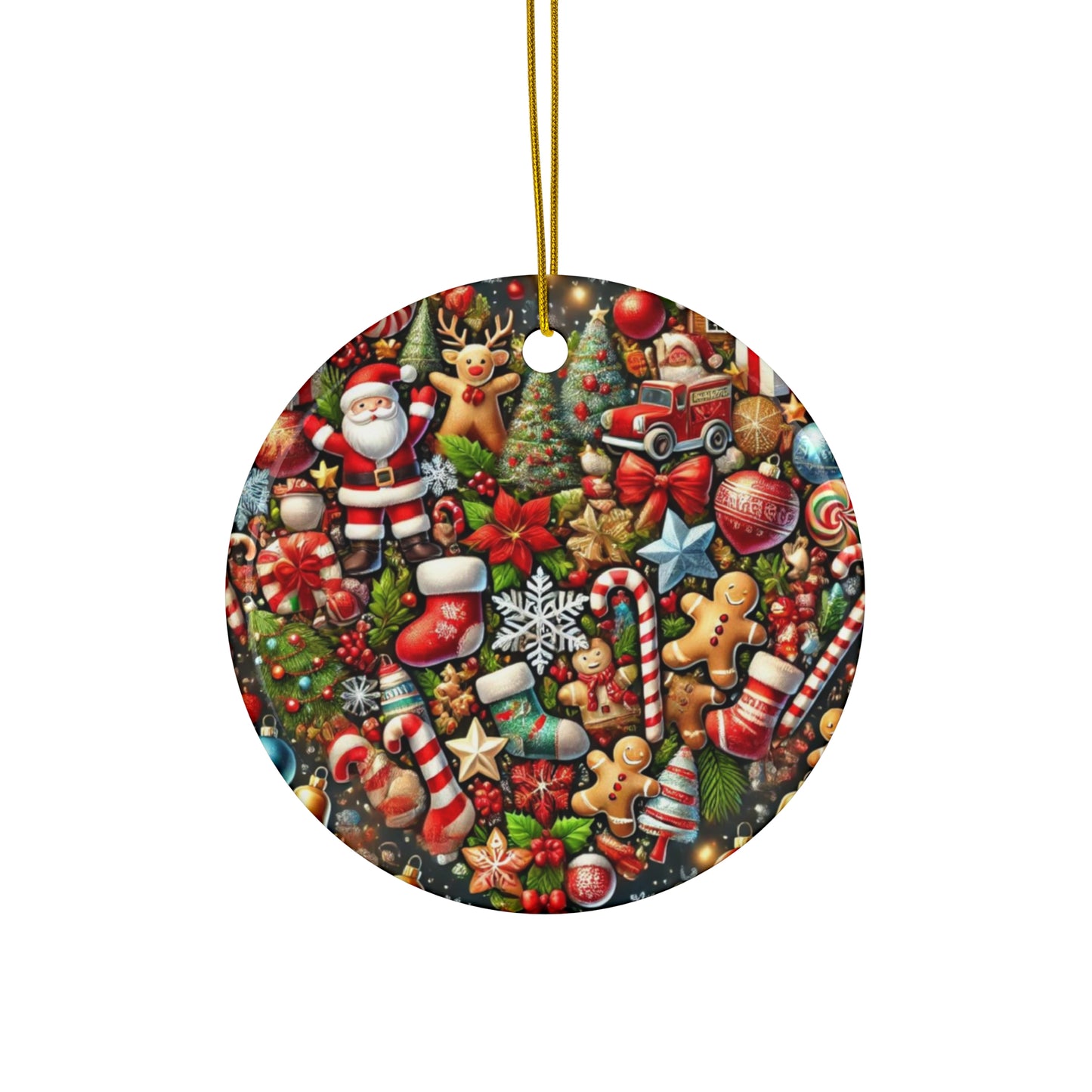 Ceramic Ornament, 4 Shapes