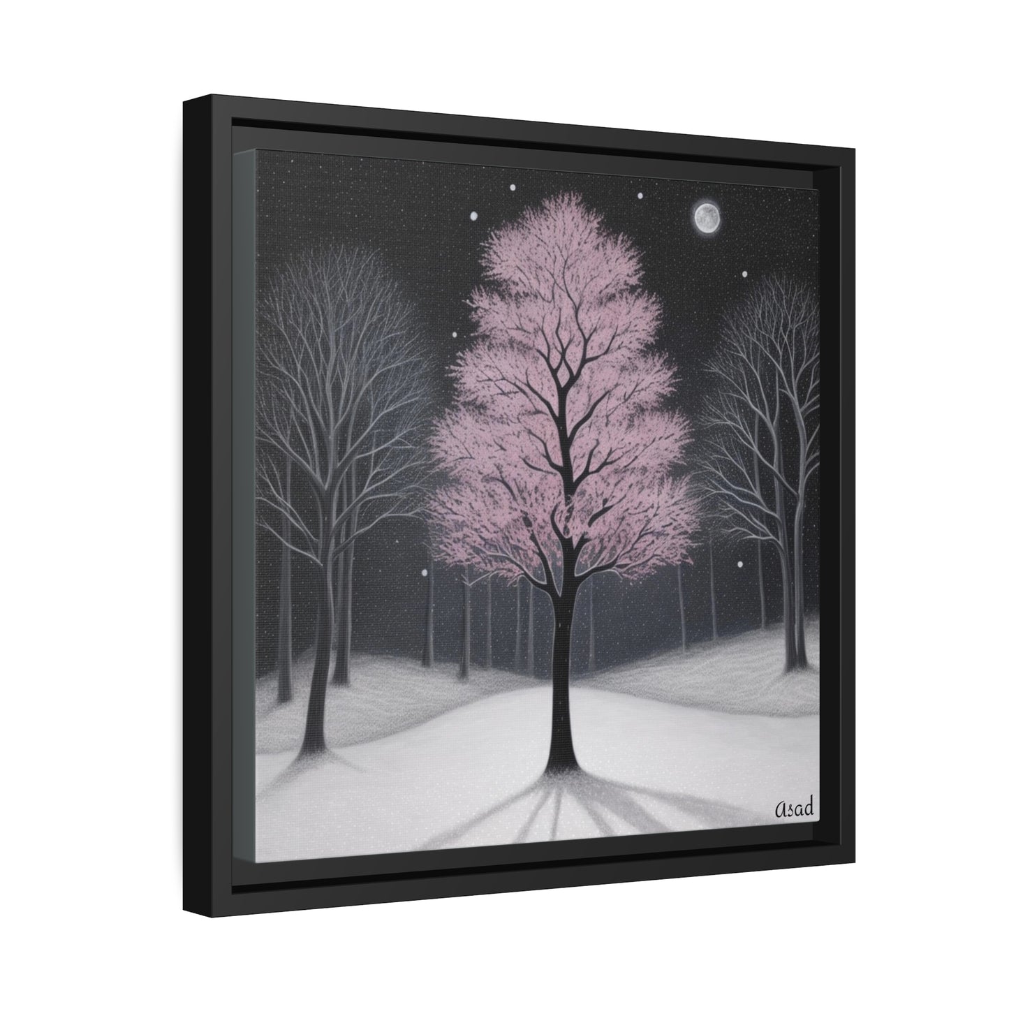 Matte Canvas, Black Frame