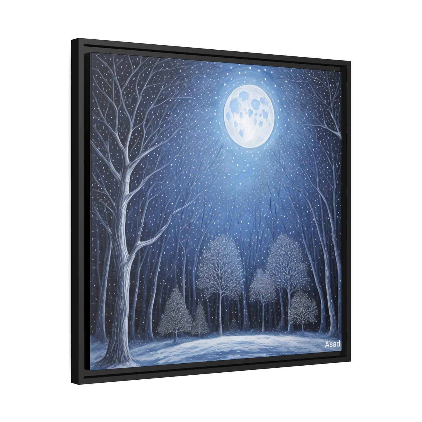 Matte Canvas, Black Frame