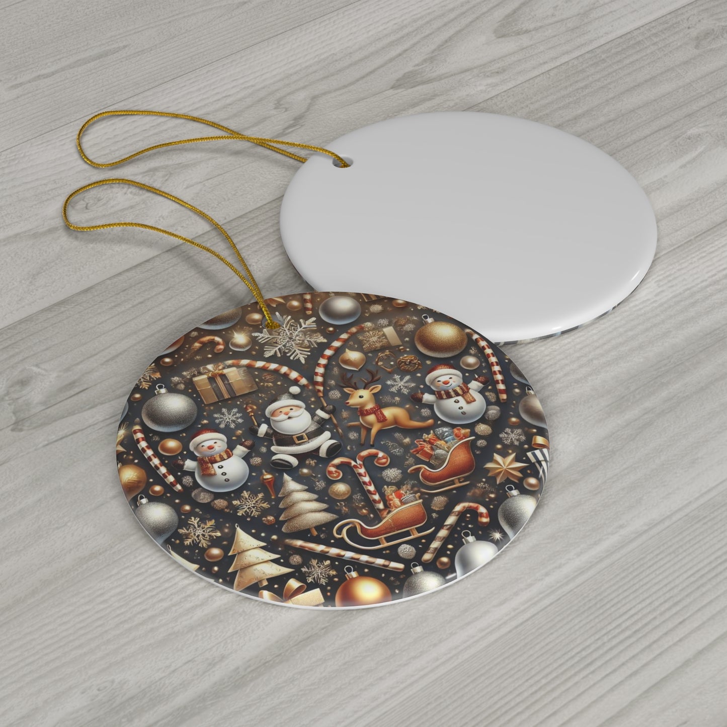 Ceramic Ornament, 4 Shapes