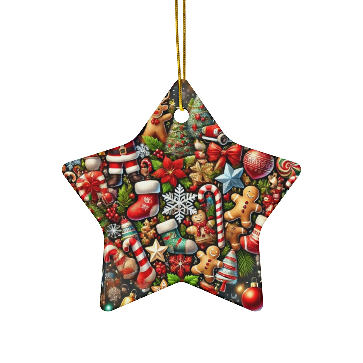 Ceramic Ornament, 4 Shapes