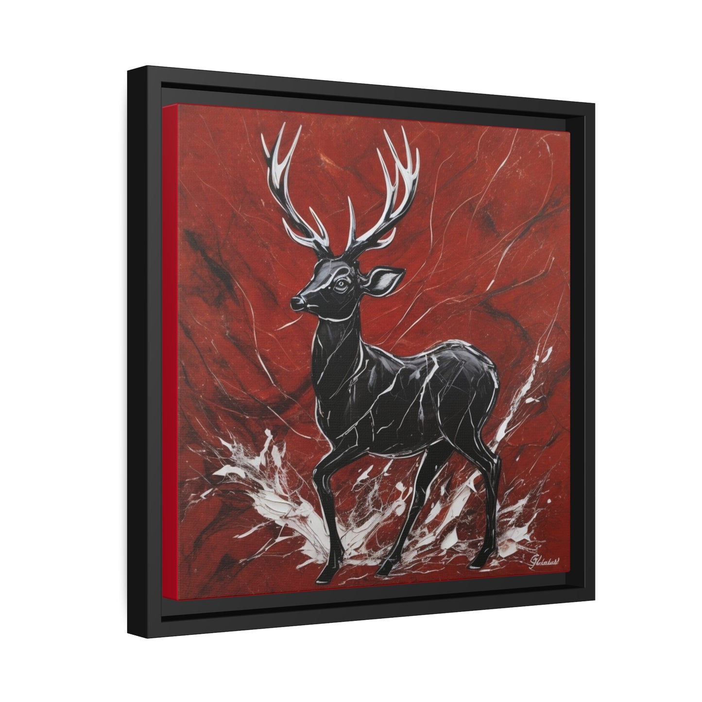 Matte Canvas, Black Frame
