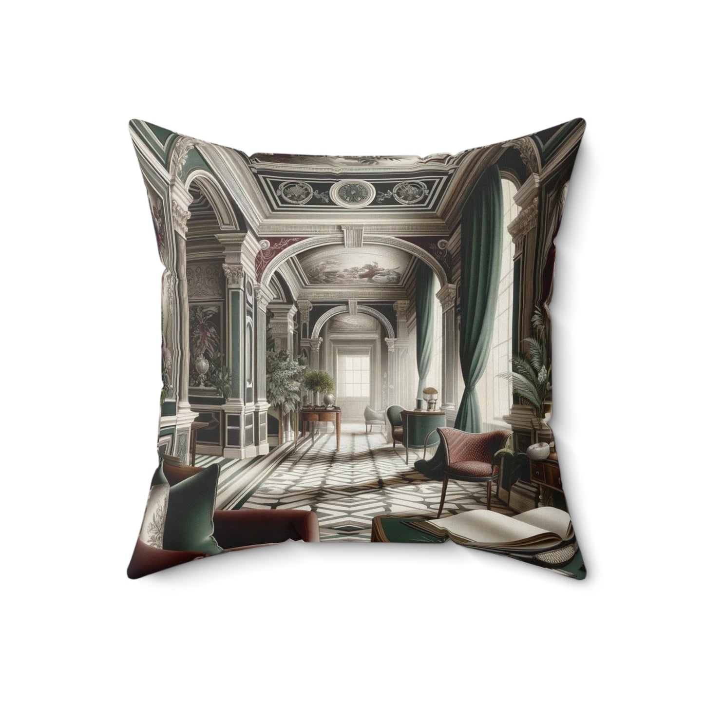 Spun Polyester Square Pillow