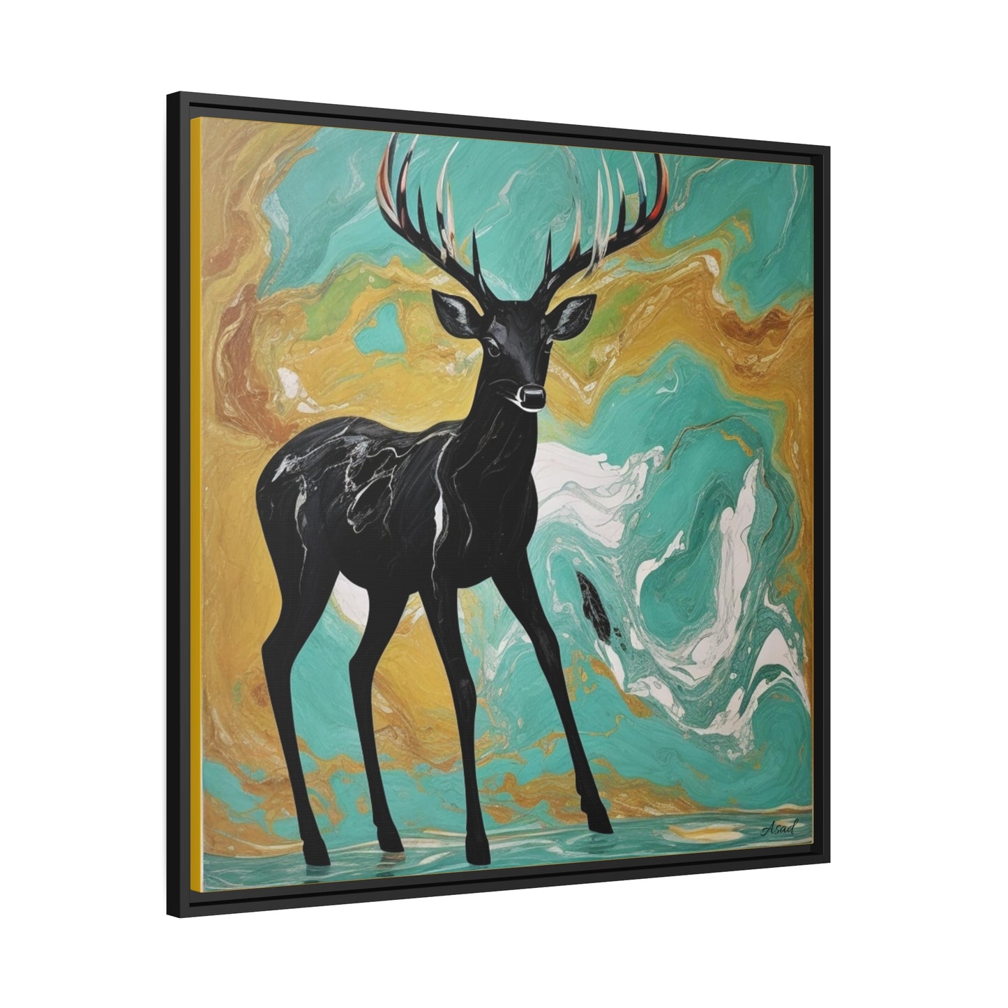 Matte Canvas, Black Frame