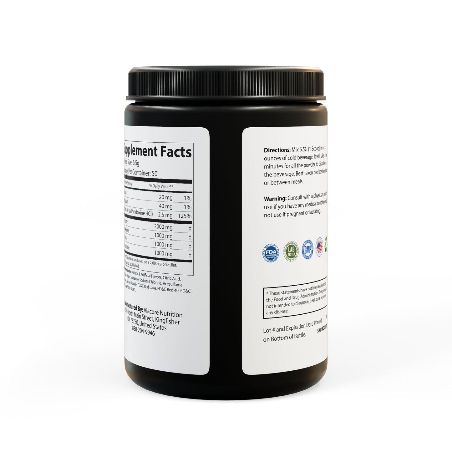 BCAA Supplement, Grape (325g, 11.46oz, 50 servings) Dr. Asad Ali Syed