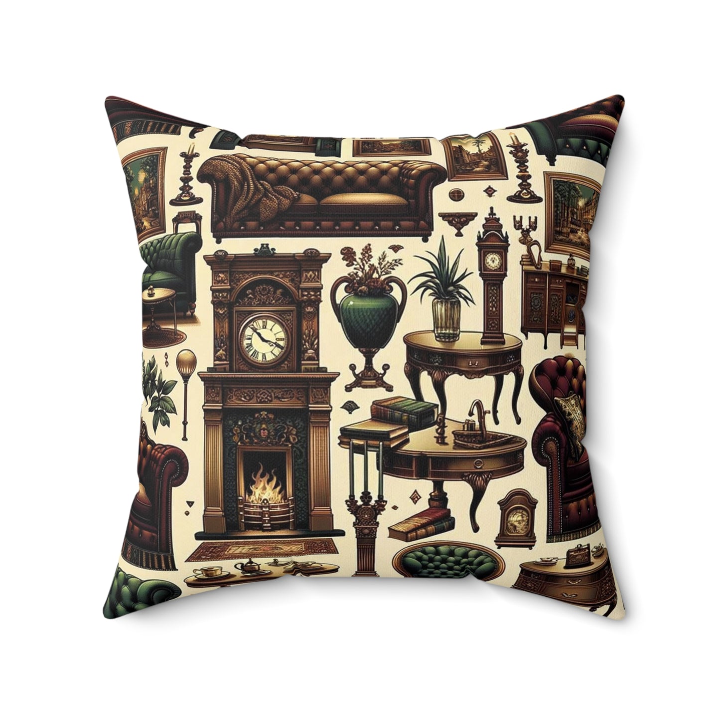 Spun Polyester Square Pillow