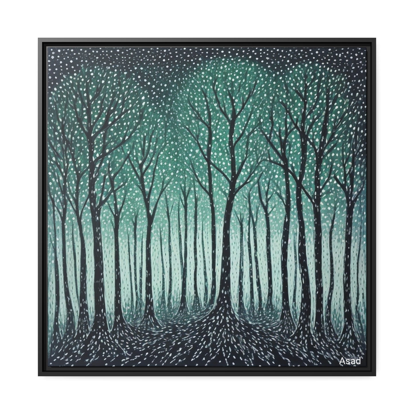 Matte Canvas, Black Frame