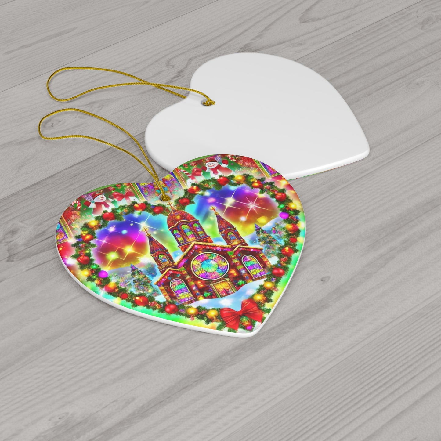 Ceramic Ornament, 4 Shapes