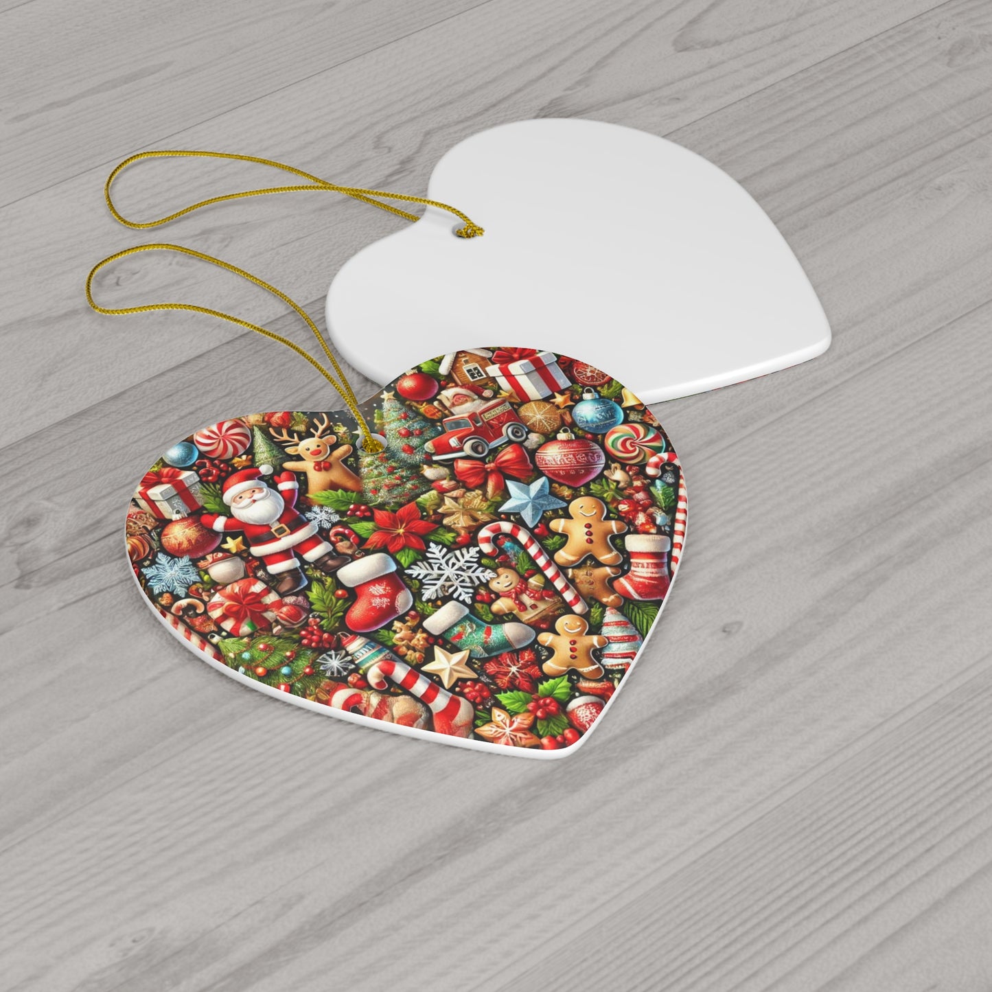 Ceramic Ornament, 4 Shapes
