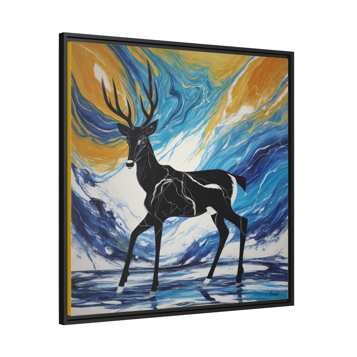 Matte Canvas, Black Frame