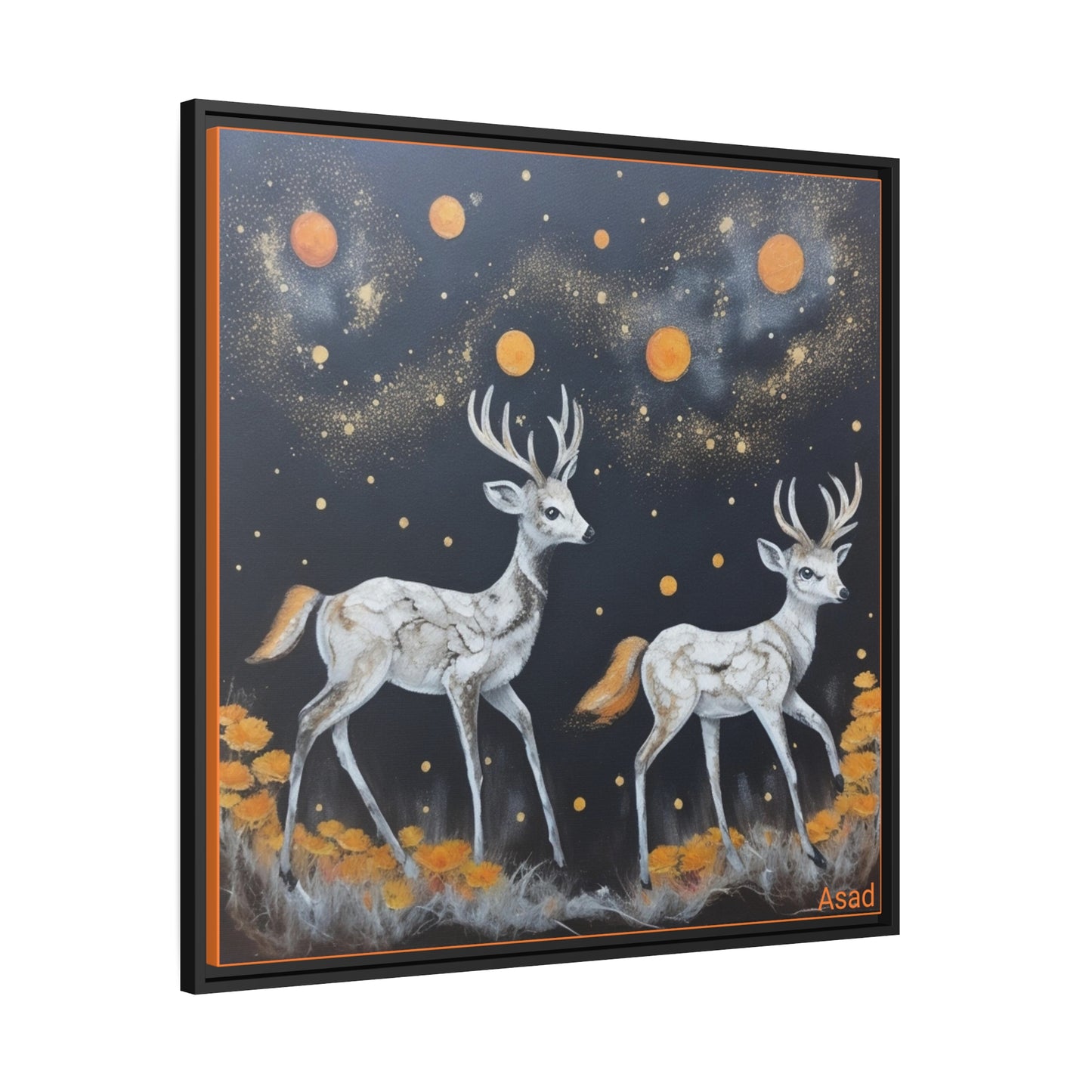 Matte Canvas, Black Frame