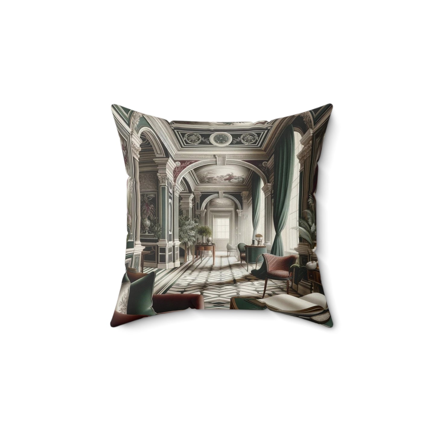 Spun Polyester Square Pillow