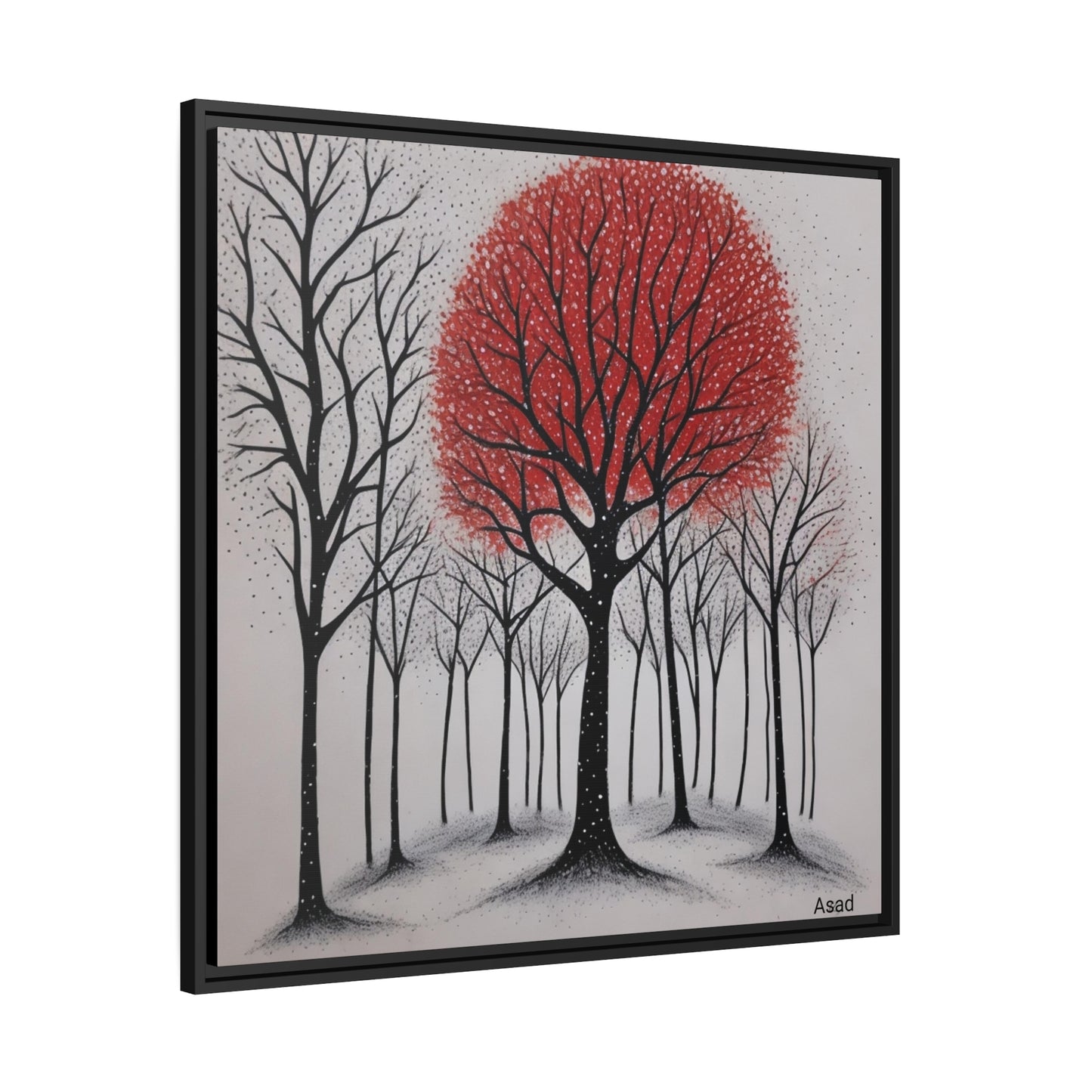 Matte Canvas, Black Frame